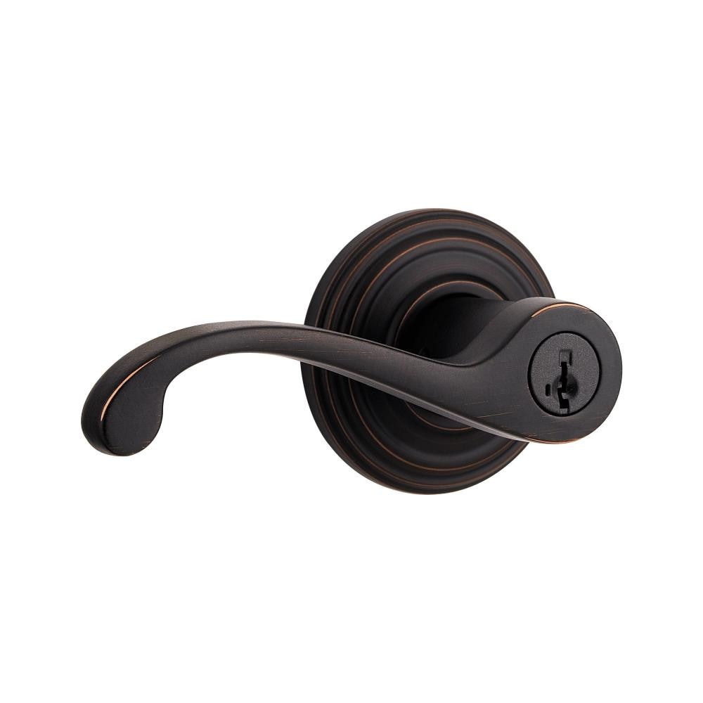 Kwikset 740CHL-11P Signature Commonwealth Venetian Bronze Universal Exterior Keyed Entry Door Handle