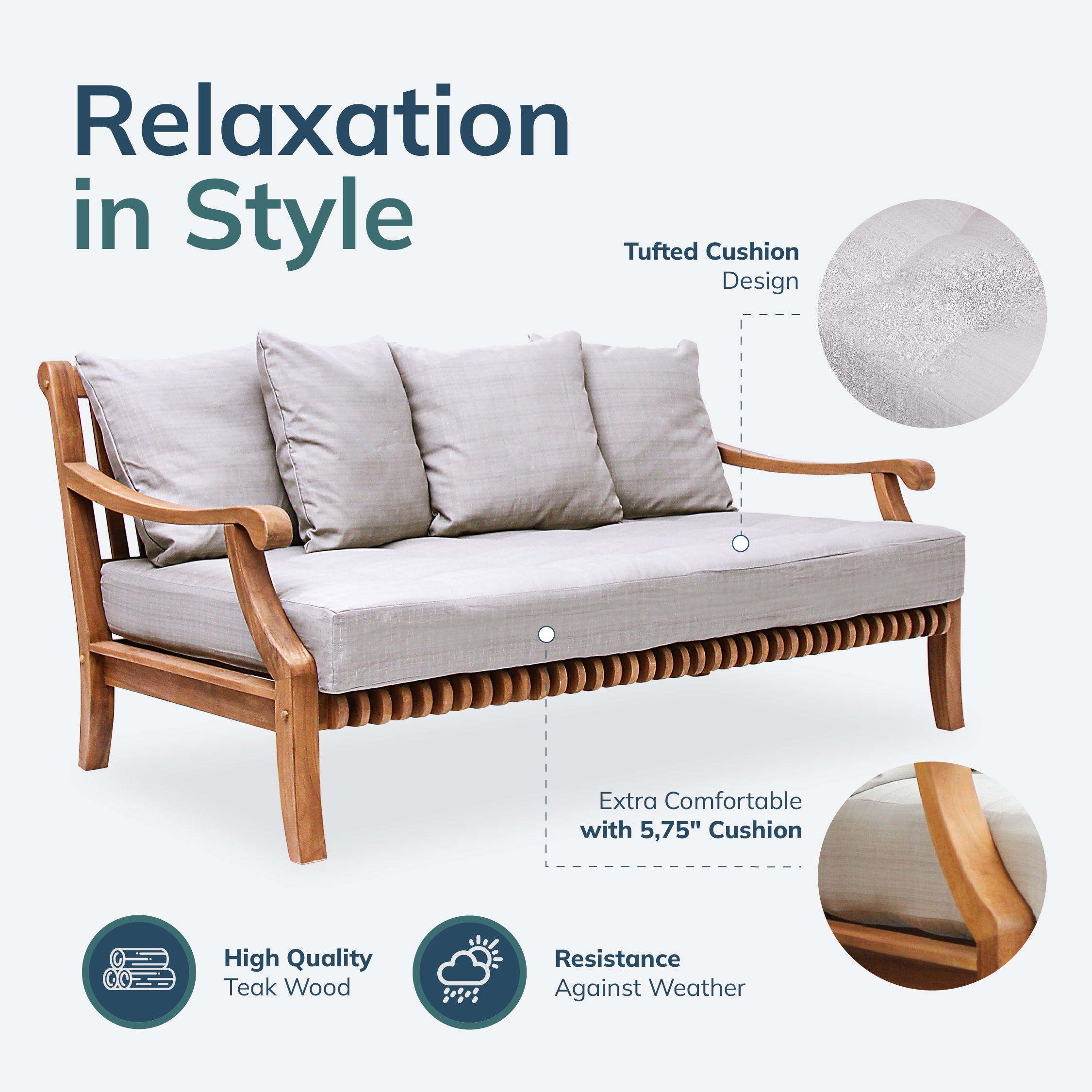 Cambridge Casual 610668-TW-XX-BG-XX Patio-Conversation-Sets - View #2