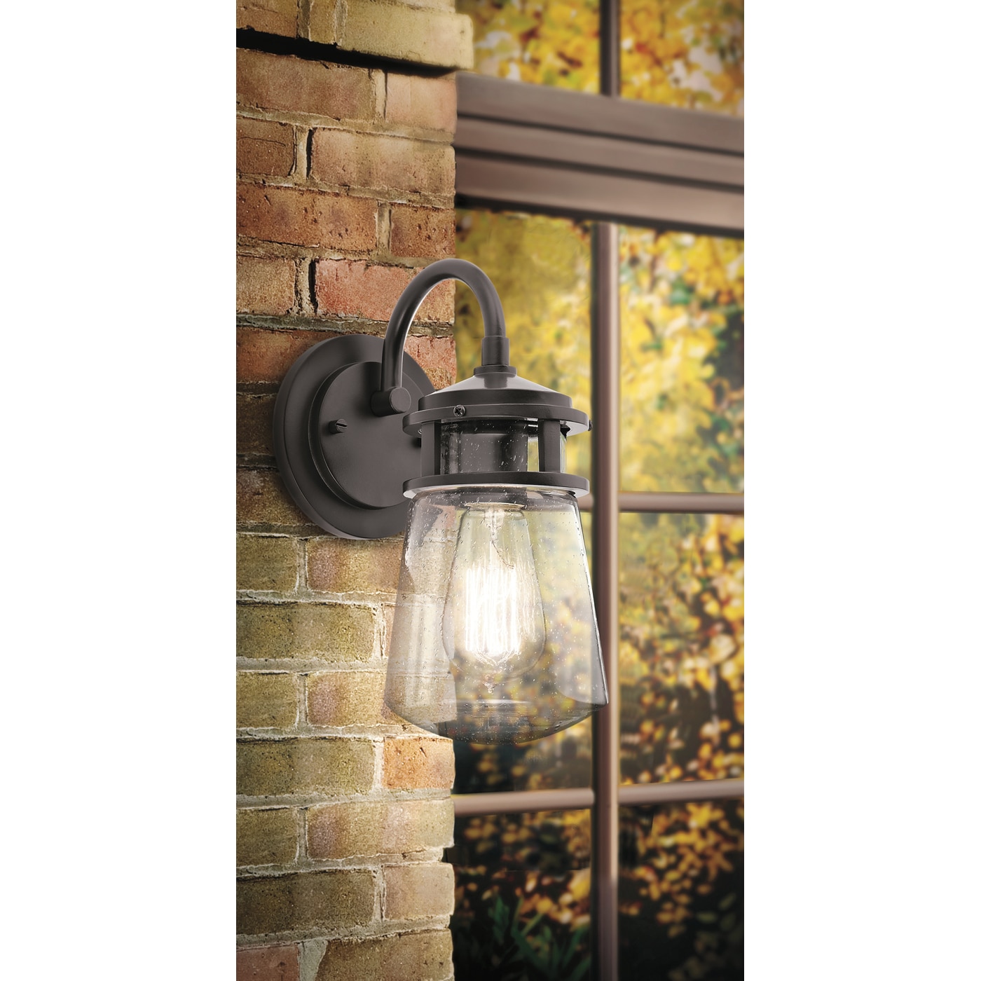 Kichler Lyndon 1-Light 11.25-in Architectural Bronze Outdoor Wall