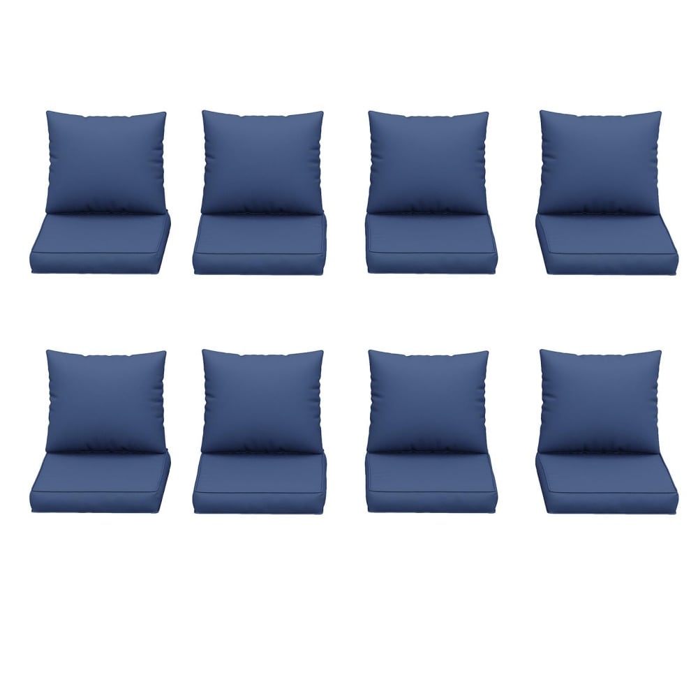 UDPATIO 16PCS Outdoor Cushions for Patio Furniture 4 Inch Replacement Cushions for Outdoor Sofa Bench Water Resistant Sectional Cushions