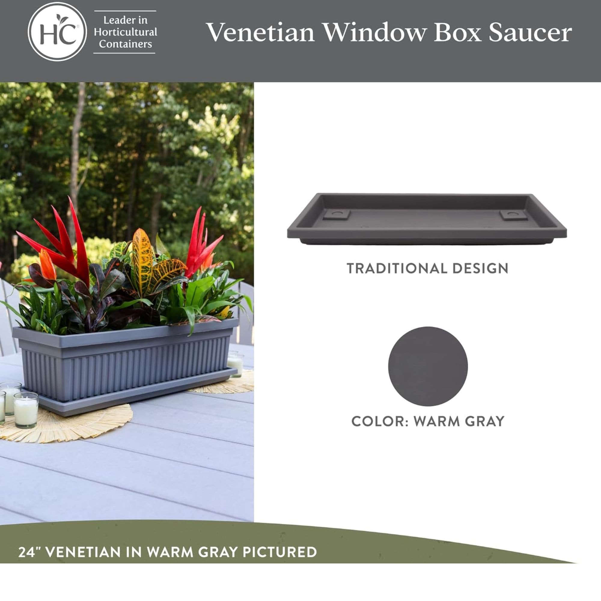 The HC Companies SVN24000A42C006LRCNB Planter-Window-Box - View #6