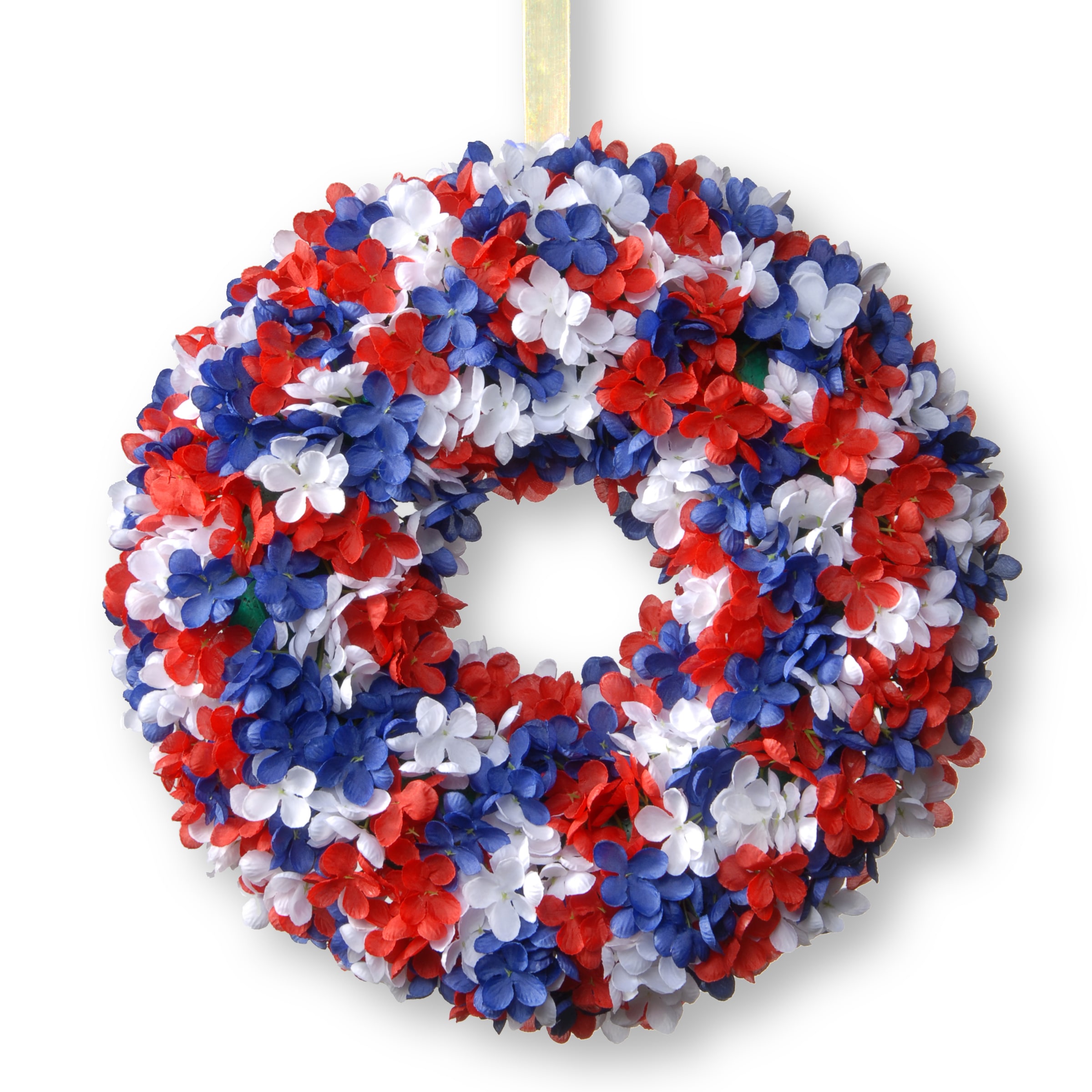 National Tree Company RAP-528414W-1 Plastic Indoor/Outdoor Hanging decoration Wreath Flag 4th of July Decor