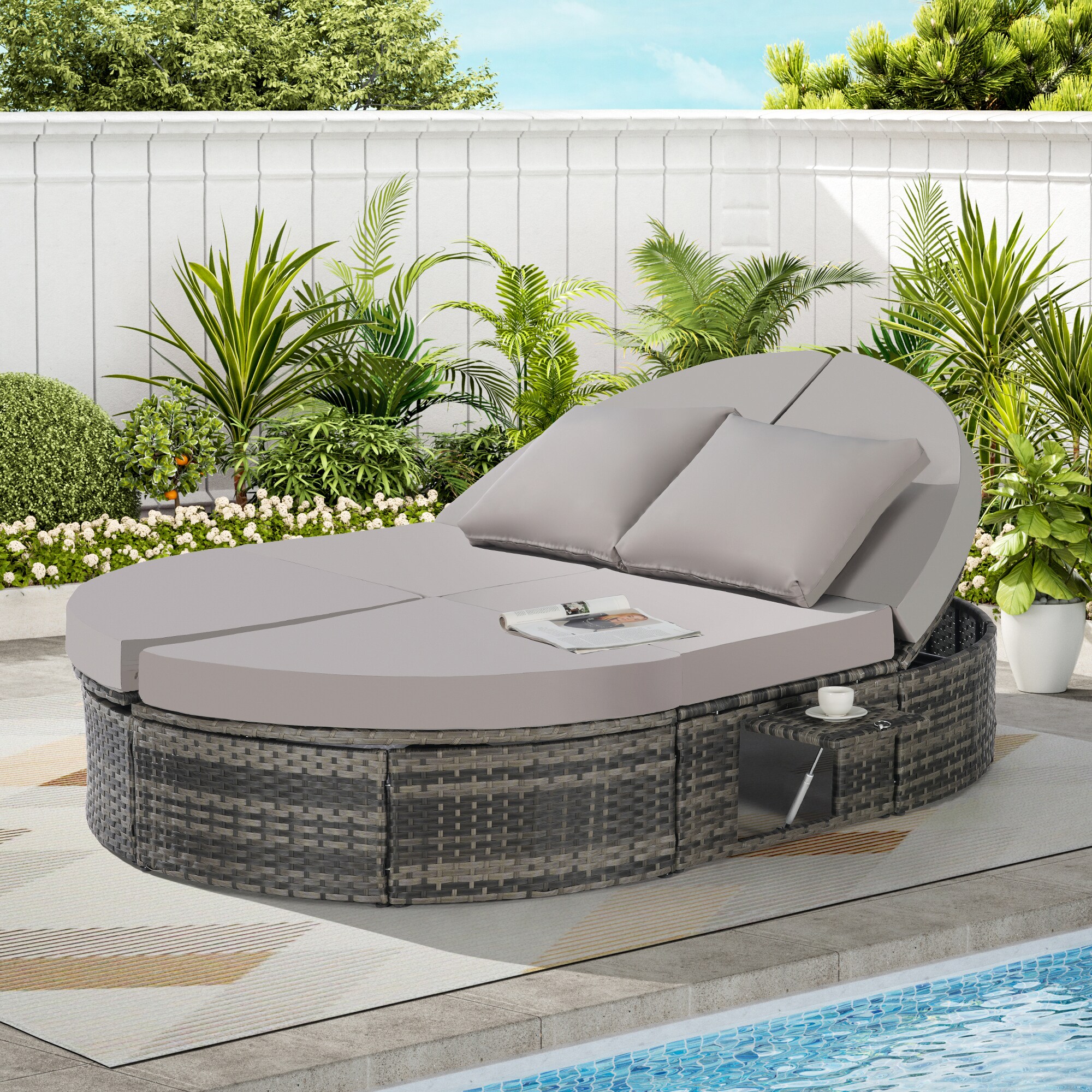 SINOFURN SYB670034GY Patio-Sofas-Daybeds - View #2
