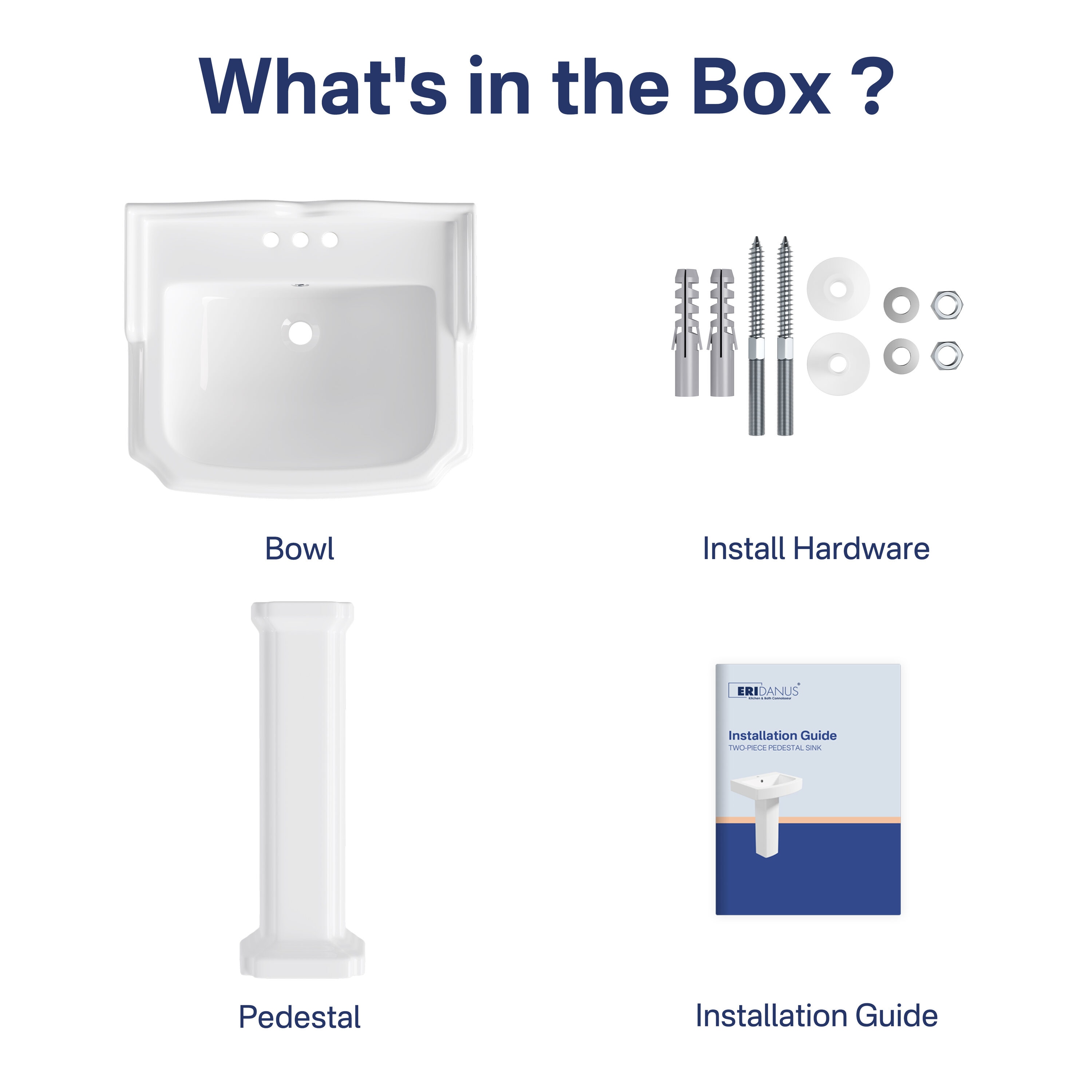 Eridanus ERI-PB-510C Complete-Pedestal-Lavatories - View #13