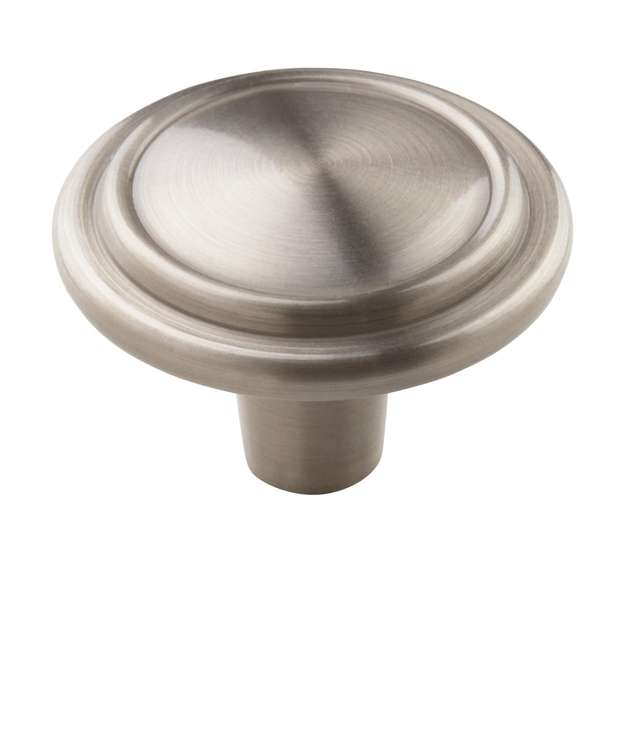Amerock 25VMP29113G10 Hatfield 1-1/4-in Satin Nickel Round Traditional Cabinet Knob 25 -Pack