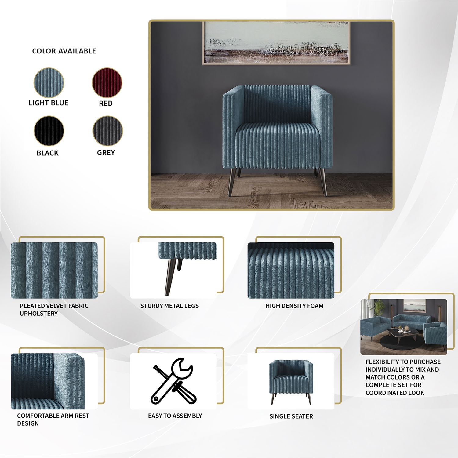 ChaletPosh C372CR-BK-VV chairs - View #9