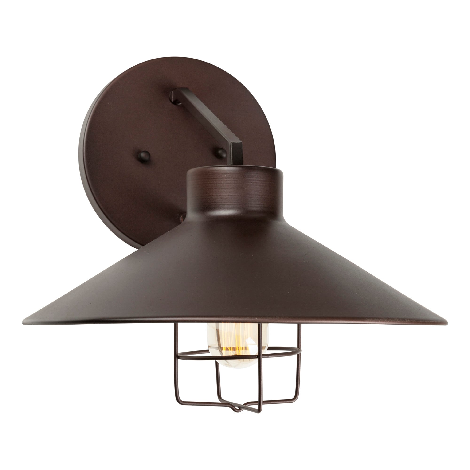 Forte Lighting 1809-01-32 Casey 1 -Light 11.5-in H Antique Bronze Hardwired Outdoor Wall Light