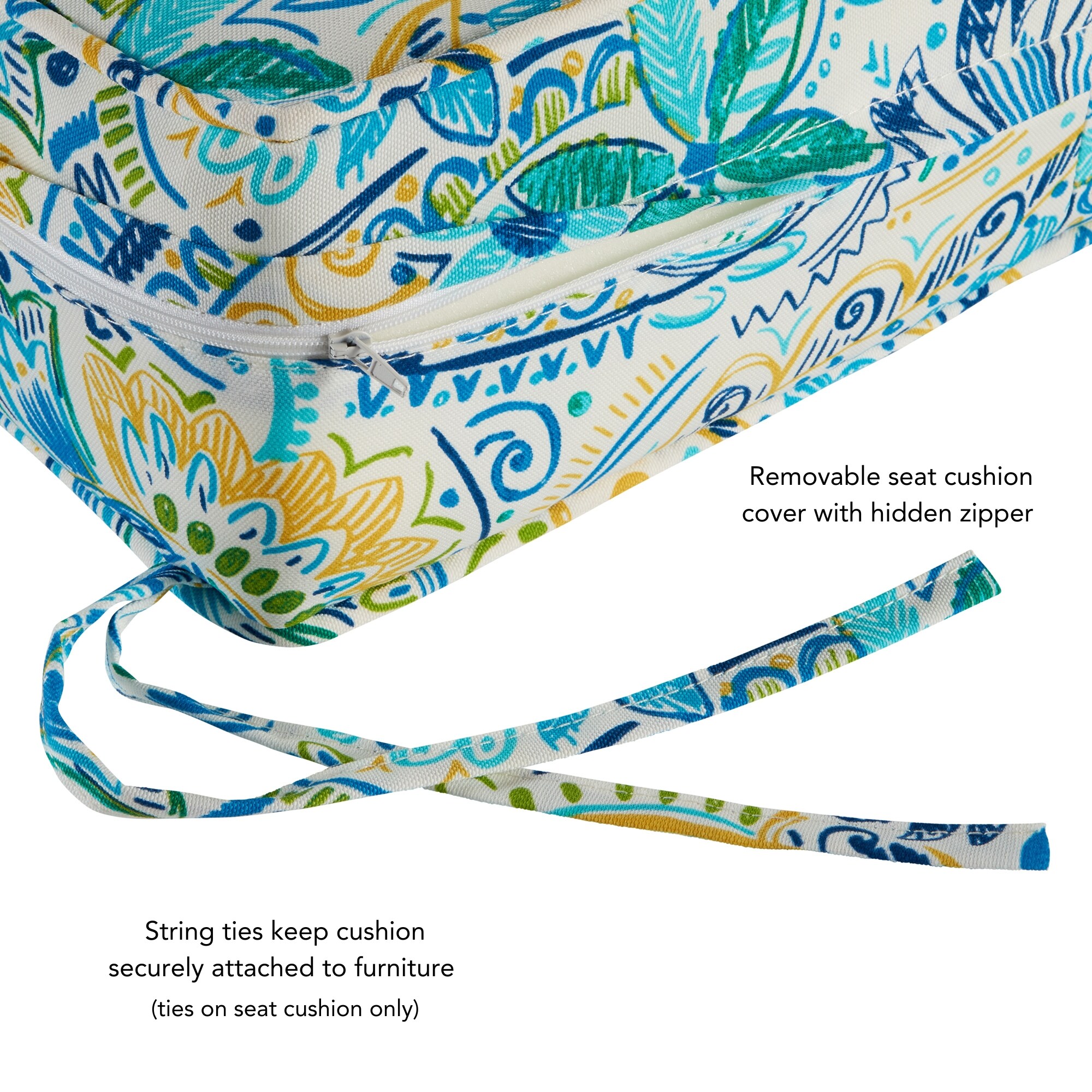 Greendale Home Fashions OC7820-BALTIC Patio-Furniture-Cushions - View #4