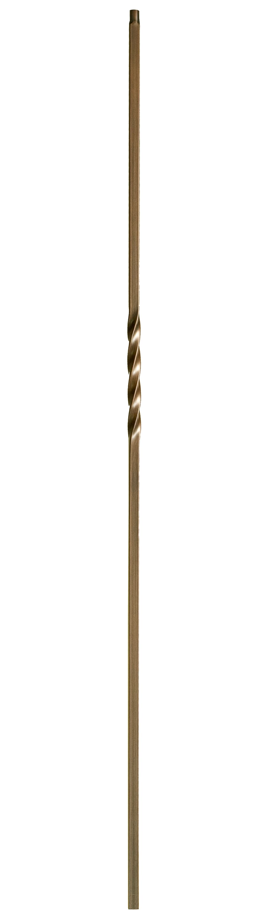 WM Coffman 801017 44-in x 0.5-in Oil Rubbed Bronze Wrought Iron Pin Top Square Stair Baluster