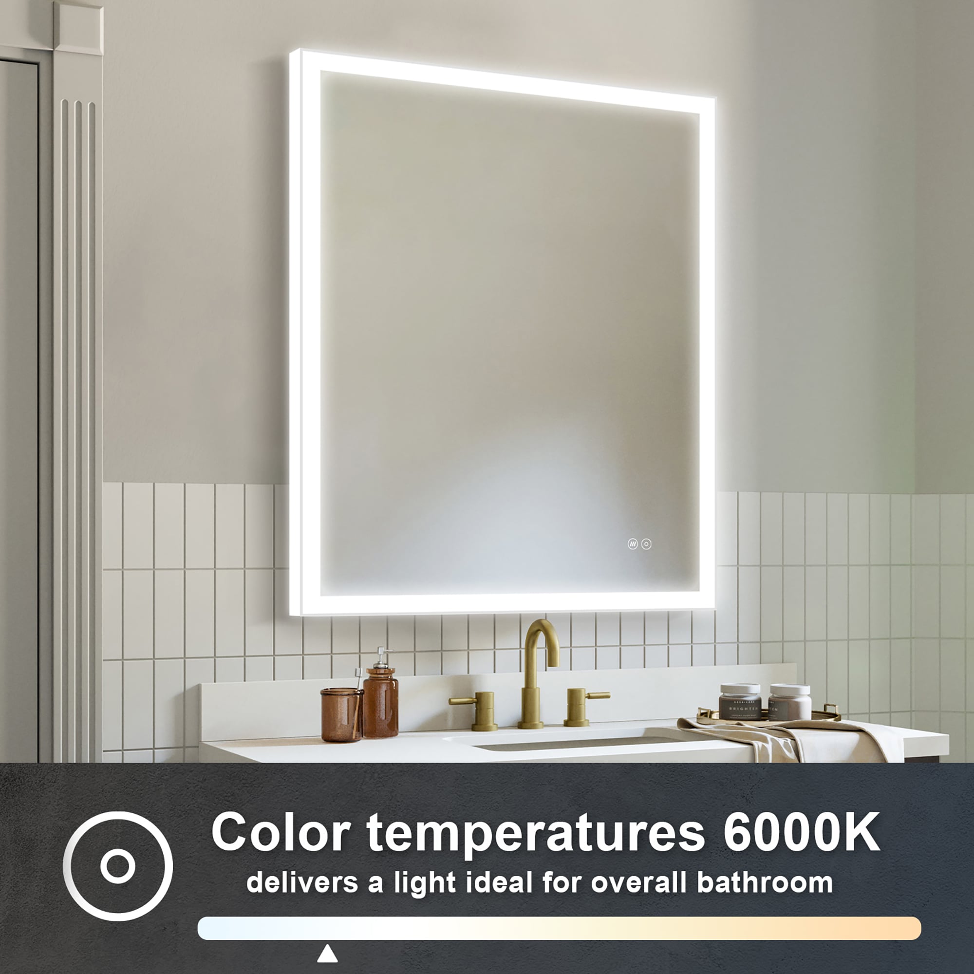 Forclover JSEX2836-BG1 Framed-Bath-Mirrors - View #3