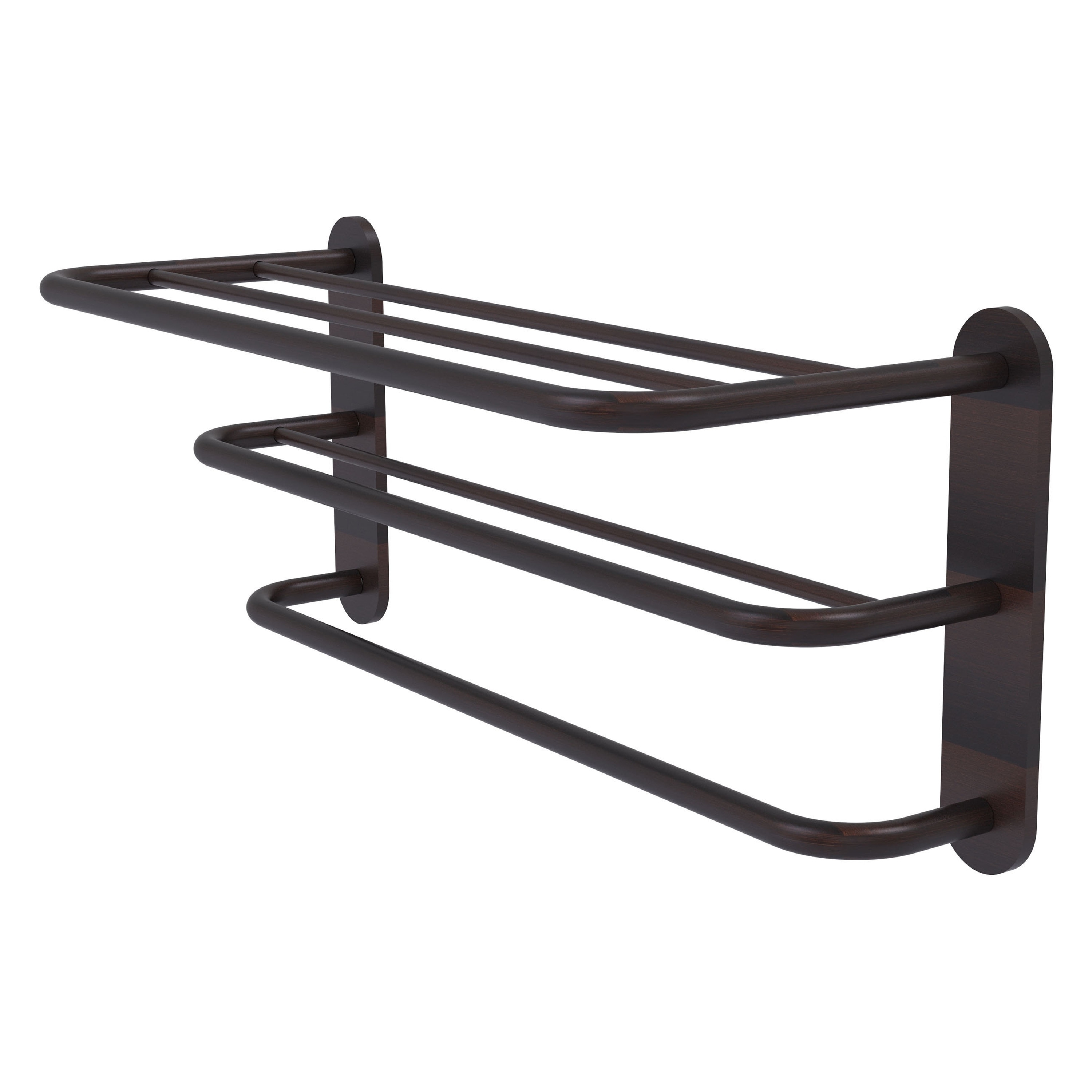 Allied Brass Venetian Bronze Wall Mount Towel Rack 9-in x 23-in x