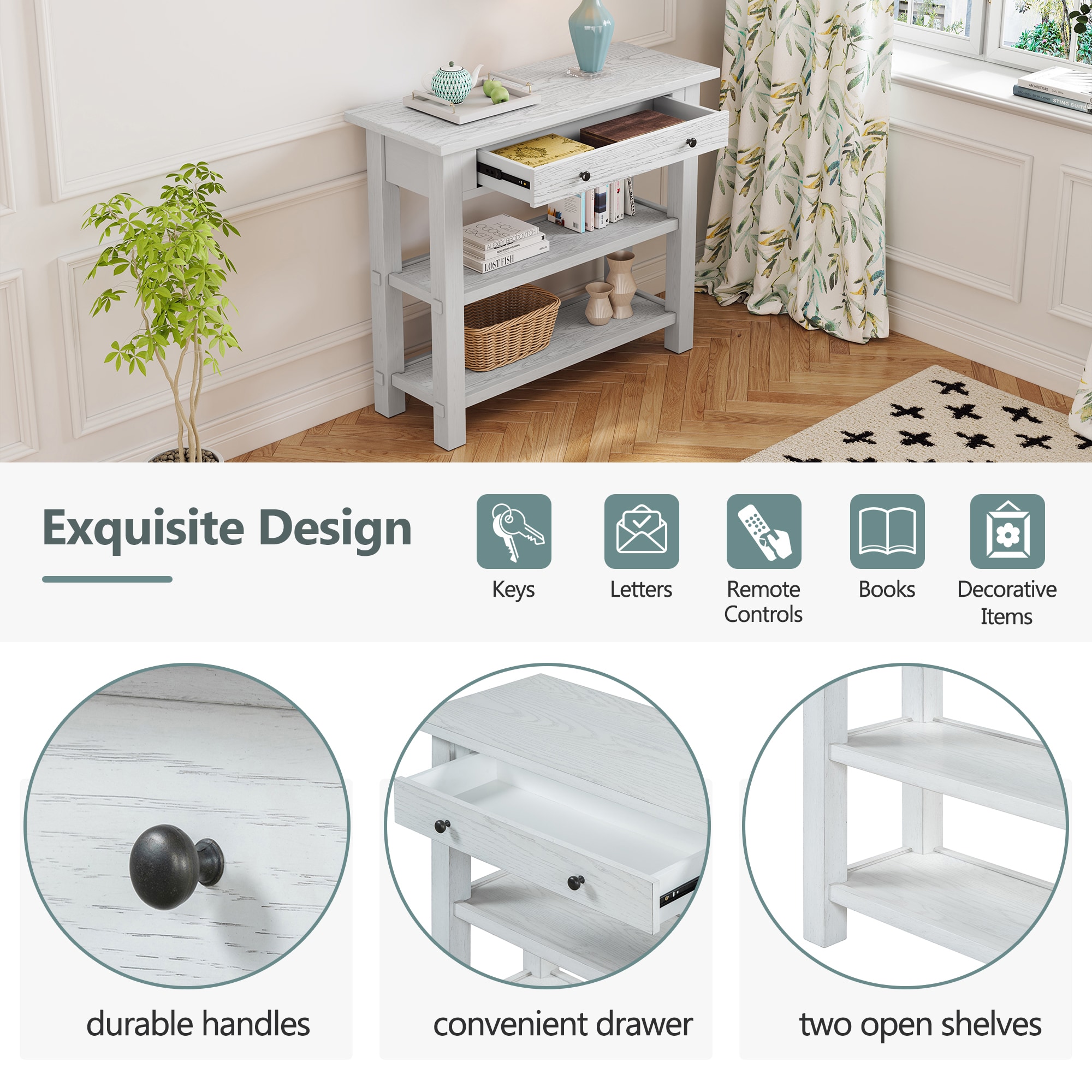 SINOFURN SYA330160WT Console-Sofa-Tables - View #18