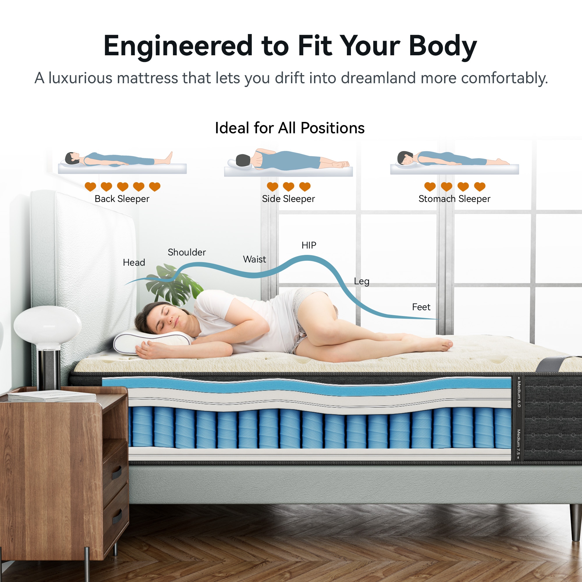 Ifluous LSMH50-14Q Mattresses-Boxsprings - View #6