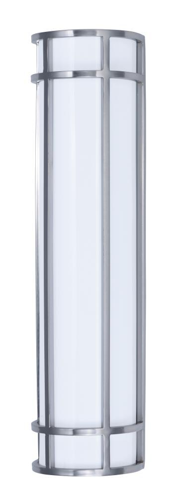 Maxim Lighting 55575WTSN Moon Ray 1 -Light 24-in H Satin Nickel Hardwired Integrated LED Outdoor Wall Light