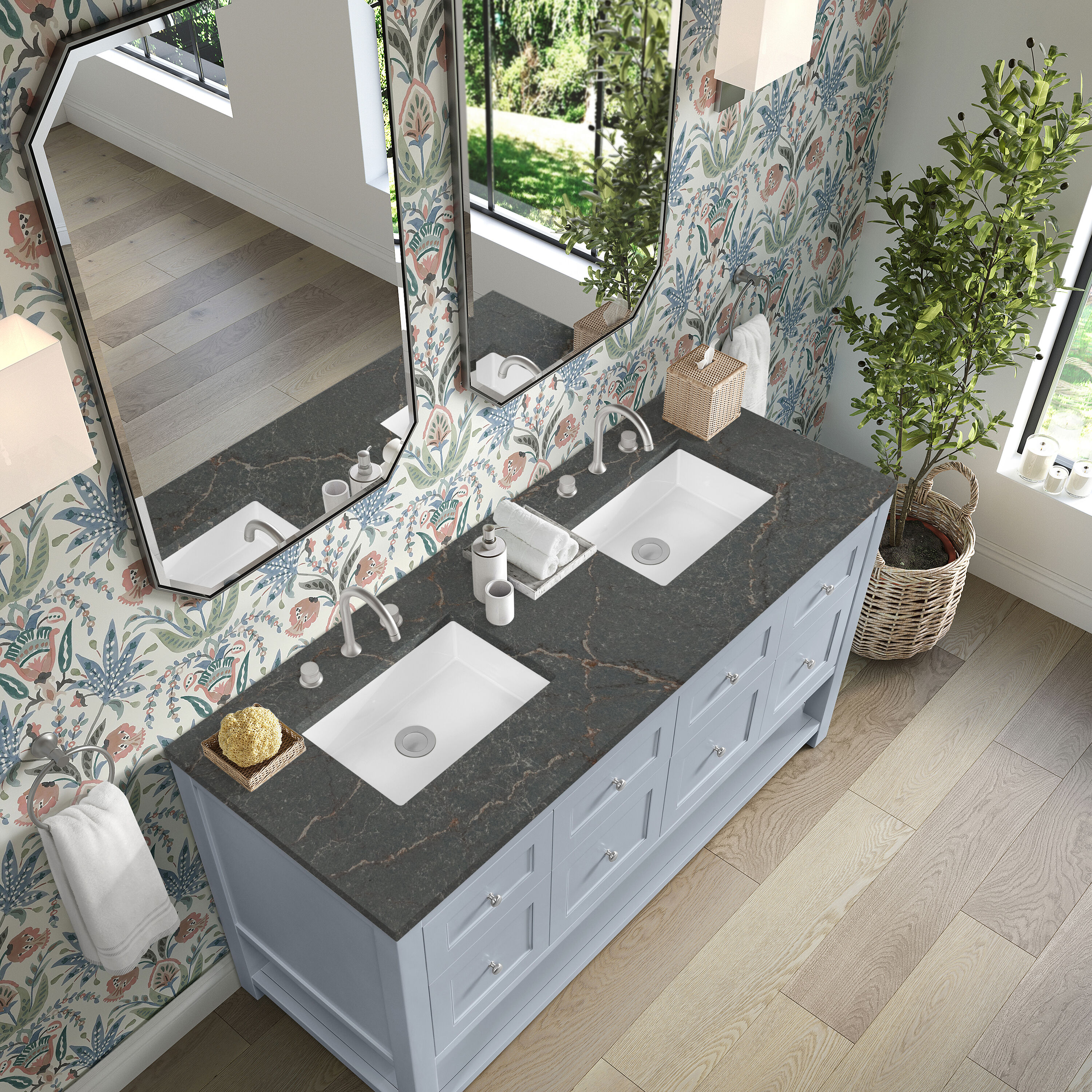 James Martin Vanities 330-V60D-SRB-3PBL Bath-Vanity-Combo - View #6