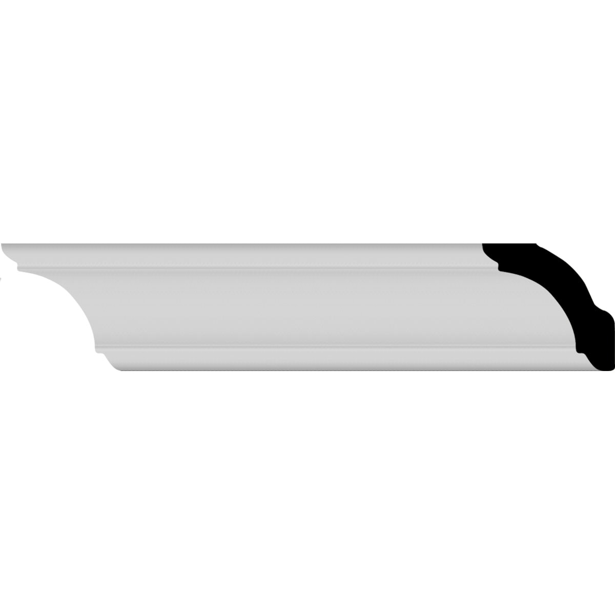 Ekena Millwork MLD02X02X02ED Edinburgh 1-1/2-in x 7-ft 10-1/2-in Primed Urethane MLD02X02X02ED Crown Moulding