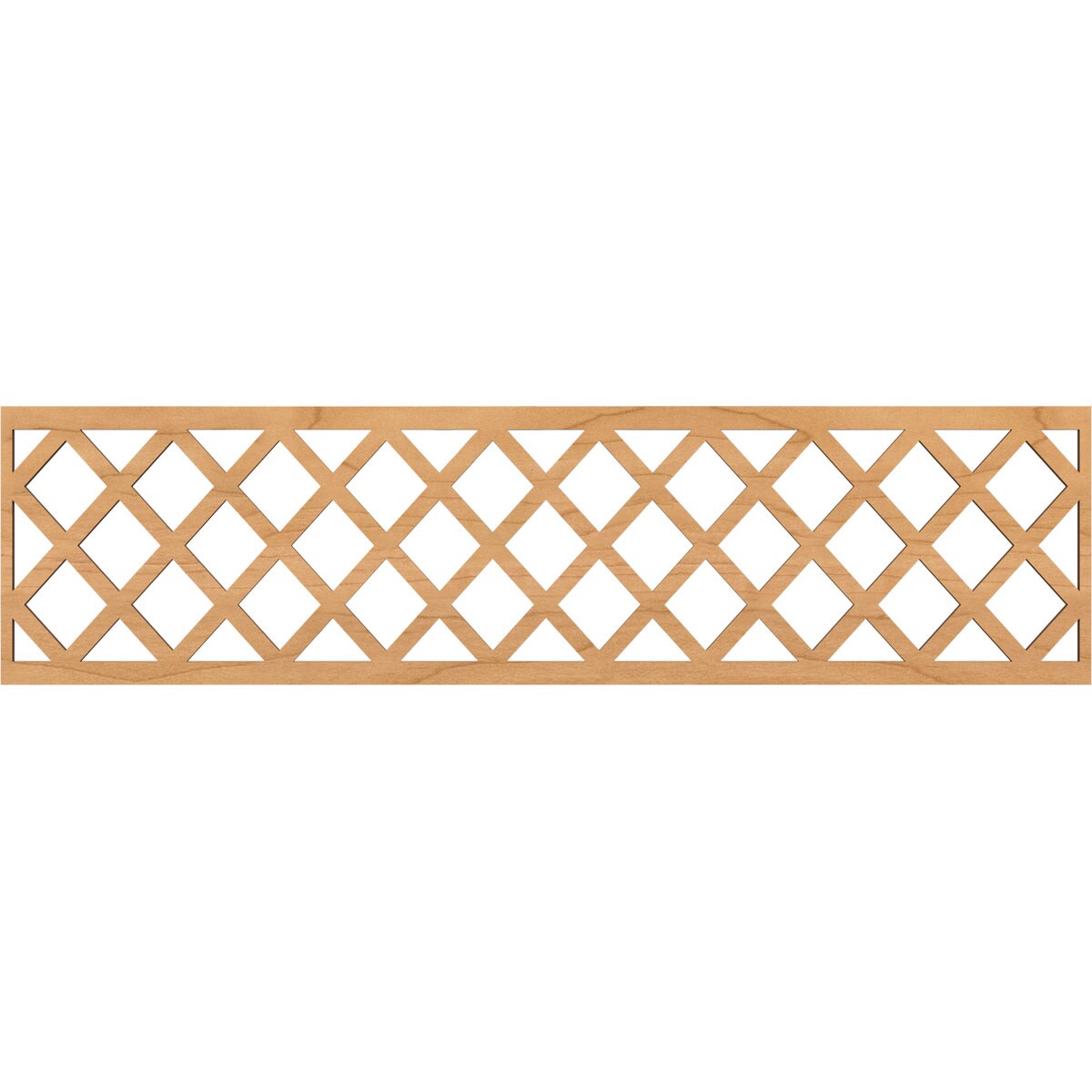 Ekena Millwork MLDA12X47MNCMA Manchester Fretwork Flat Trim 12-in x 3.92-ft Maple Brown Unfinished 2156996 Pierced Wall Panel Moulding