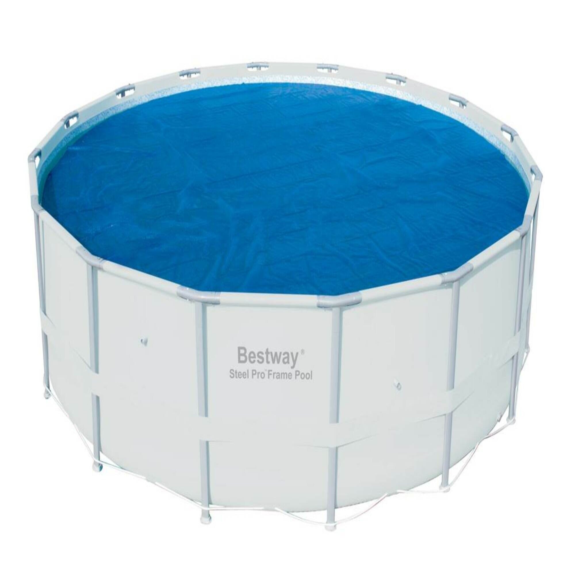 Bestway 15-ft x 15-ft Vinyl Solar Round Pool Cover at Lowes.com