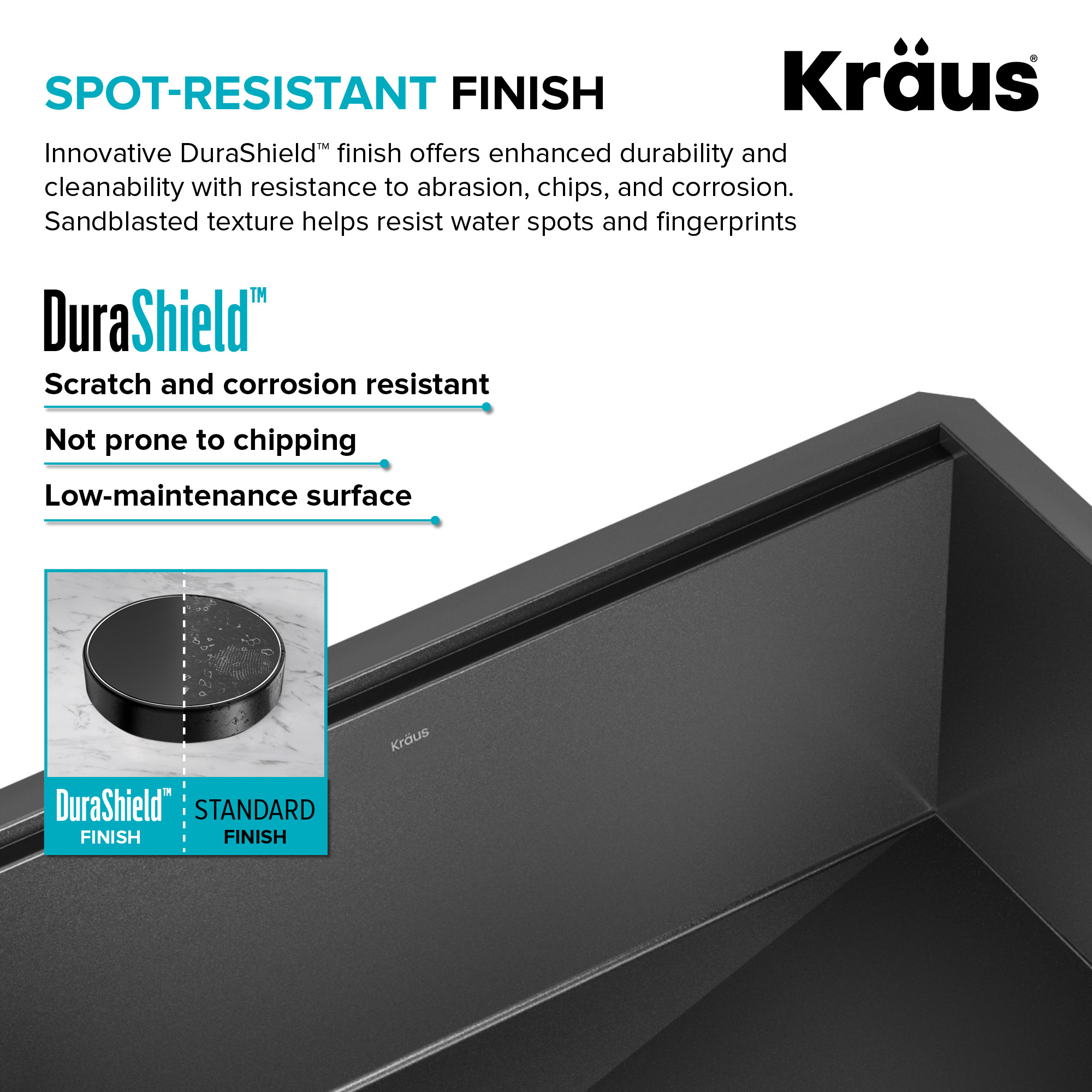 Kraus KWF210-27-PGM Kitchen-Sinks - View #10