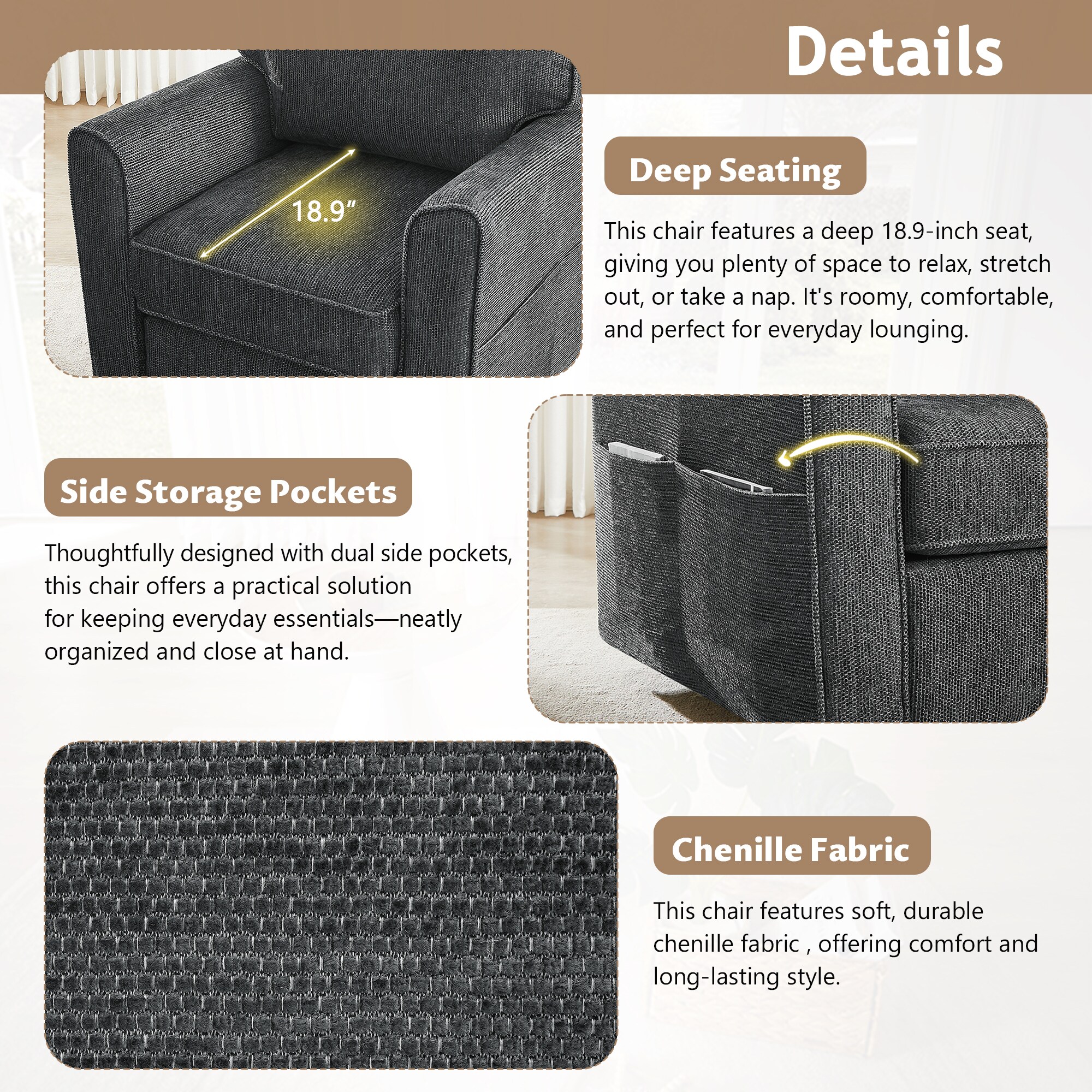 ModernLuxe N719P283037E Sofas-Loveseats - View #4