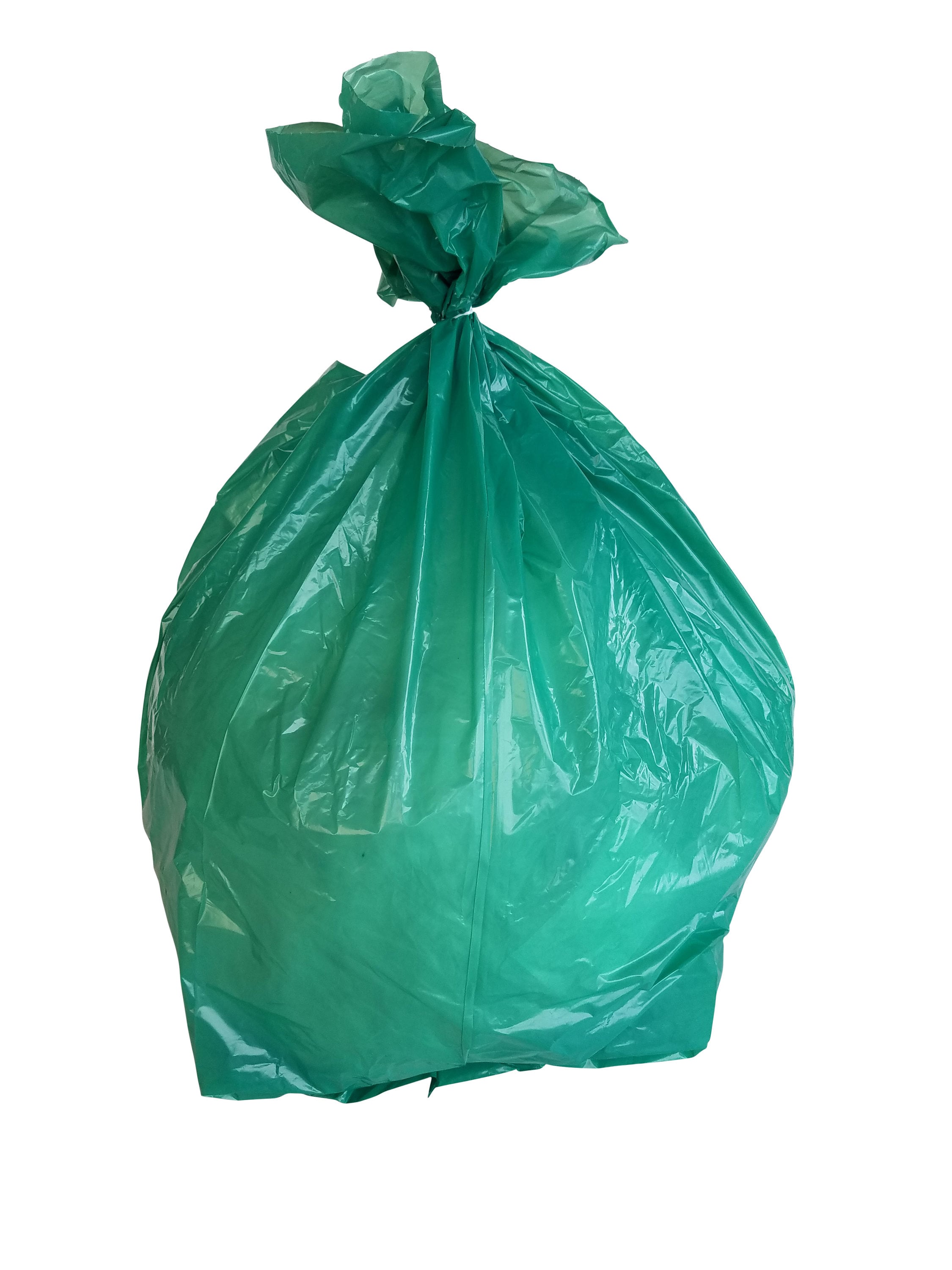 PlasticMill 100-Gallons Clear Outdoor Plastic Lawn and Leaf Trash Bag  (10-Count) in the Trash Bags department at