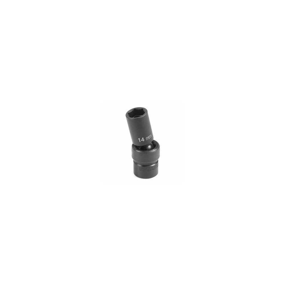Eagle Tool US EGLE20366 Grey Pneumatic GY1012UMSD 0.38 in. Drive x 12 mm Semi Deep Universal Socket