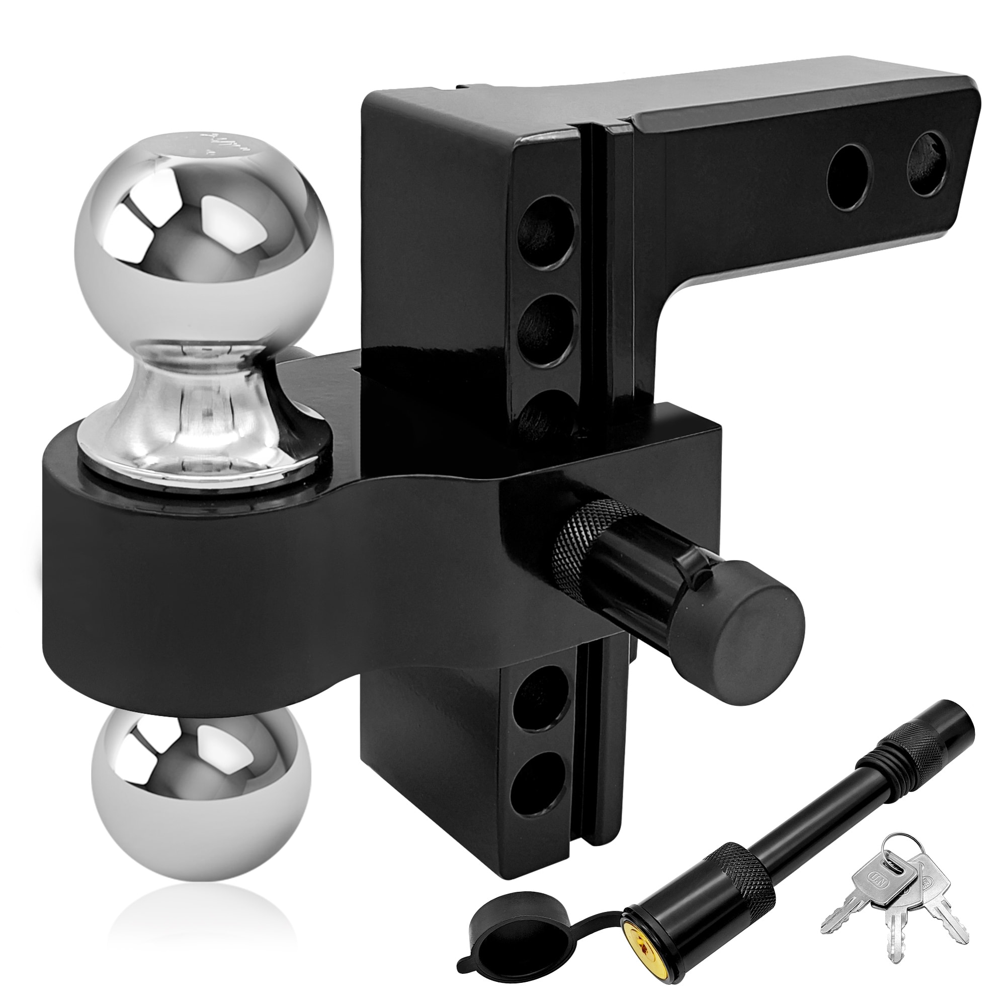 Kahomvis JT-2QP214-05 6-in Drop 2-5/16-in Ball Interlocking 2-in Receiver Hitch Mount