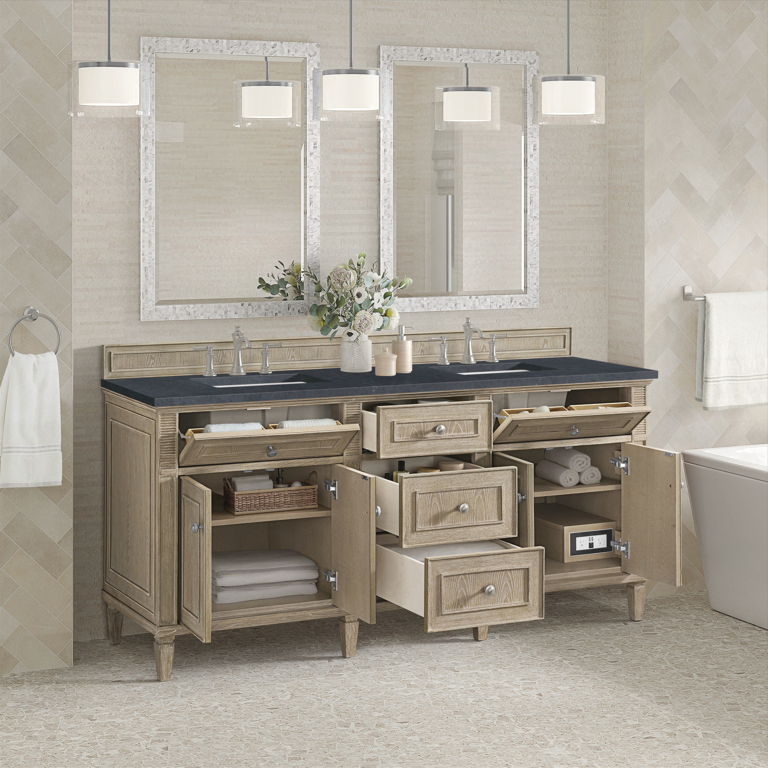 James Martin Vanities 424-V72-WWO-3CSP Bath-Vanity-Combo - View #4