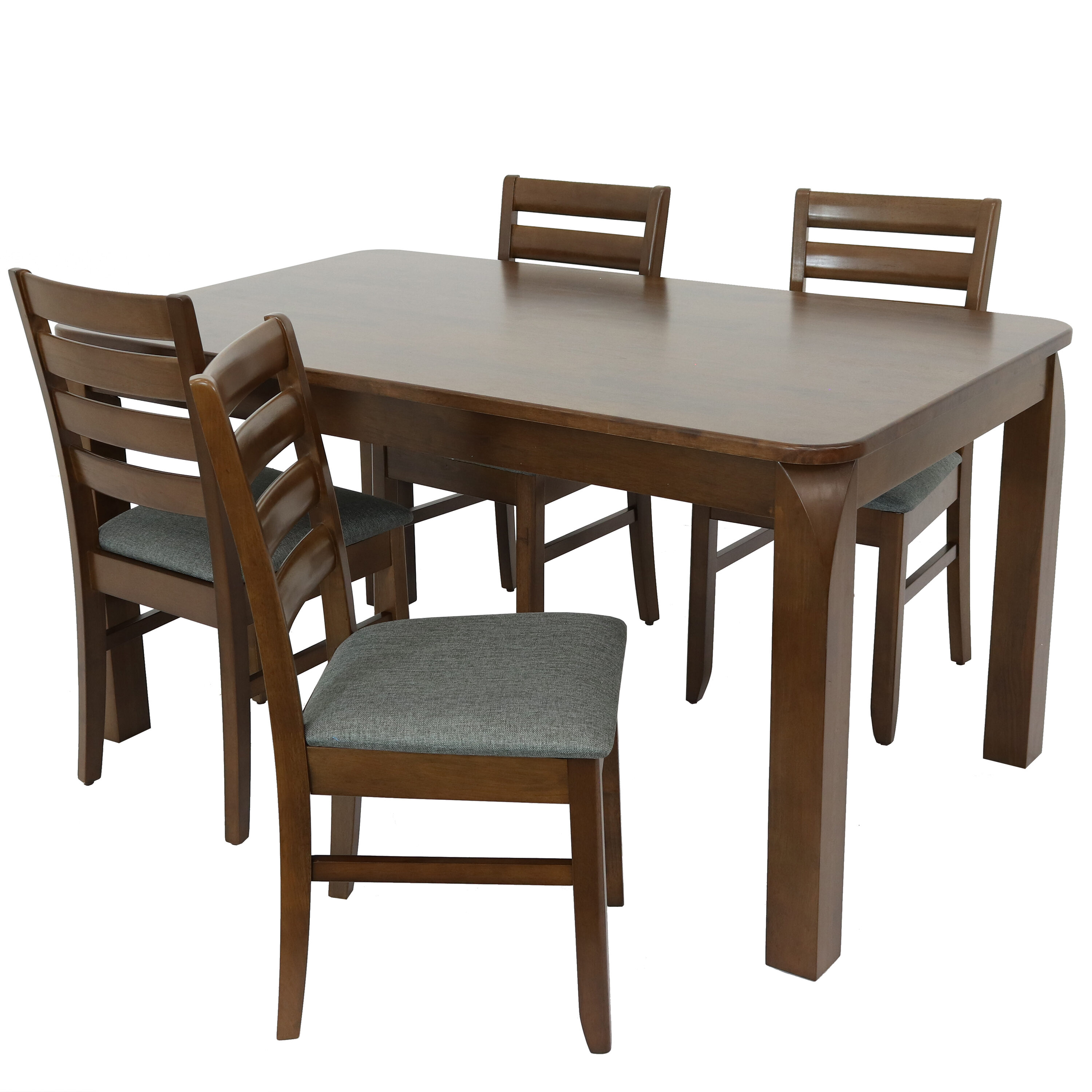 Sunnydaze Decor BWD-818-825-2 Brown Traditional Dining Room Set with Rectangular Table (Seats 4)