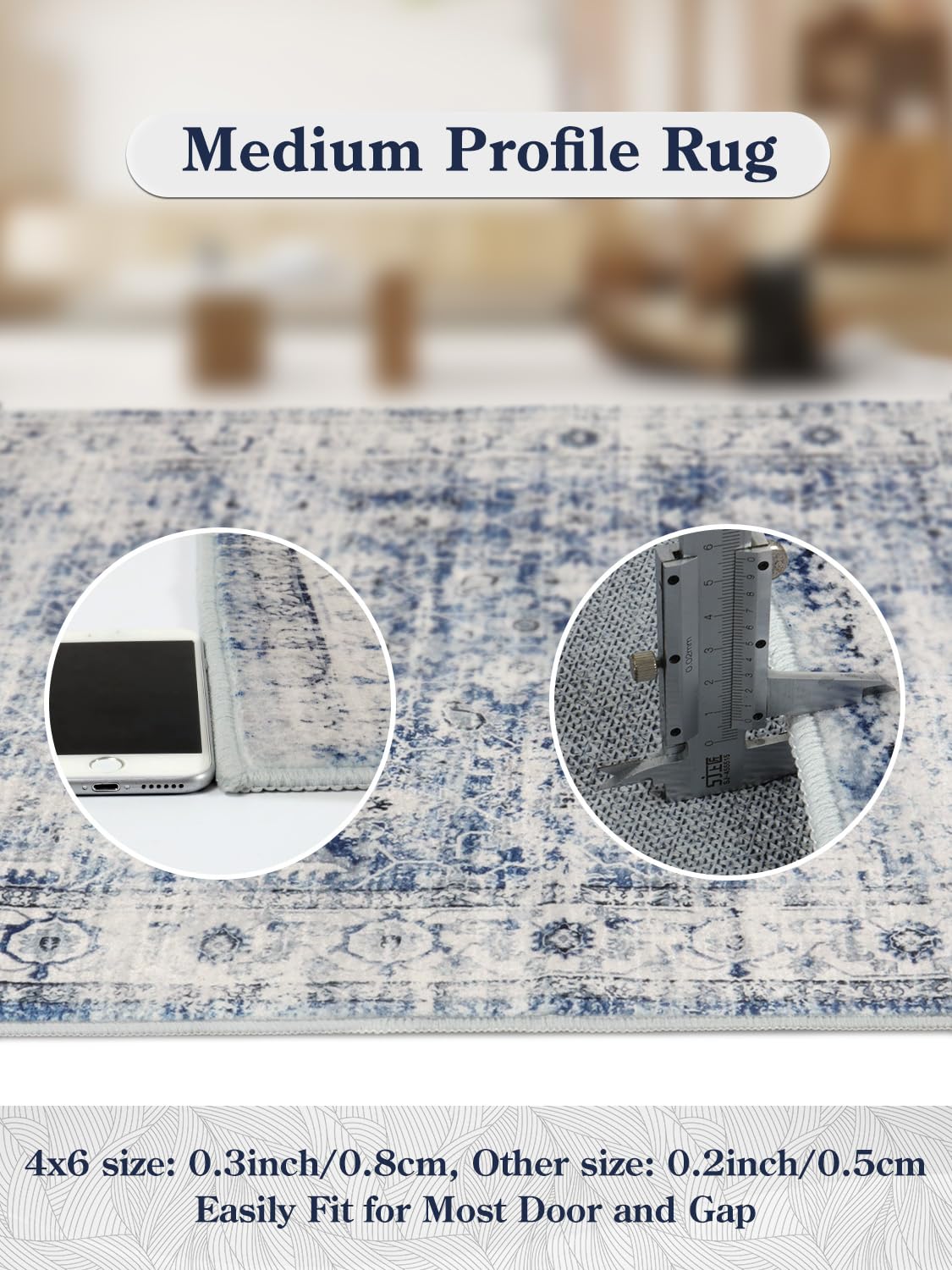 Lahome AR-ZZR-006-BL3 rugs - View #6