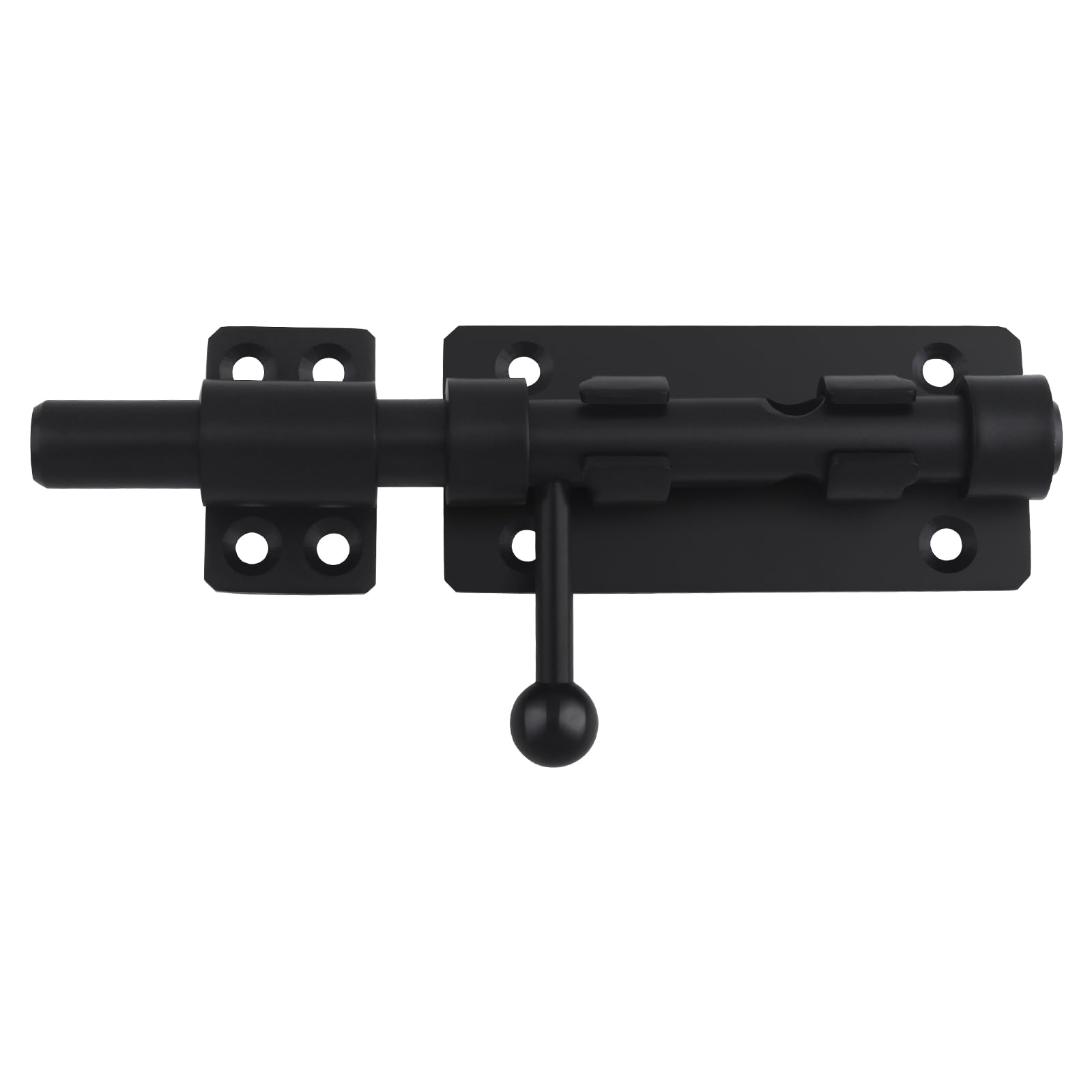 Vrbgify  Barrel Bolt Latch Heavy Duty Gate Latch Slide Lock Solid 304 Stainless Steel Door Lock for Shed and Fence 2 Pack Black