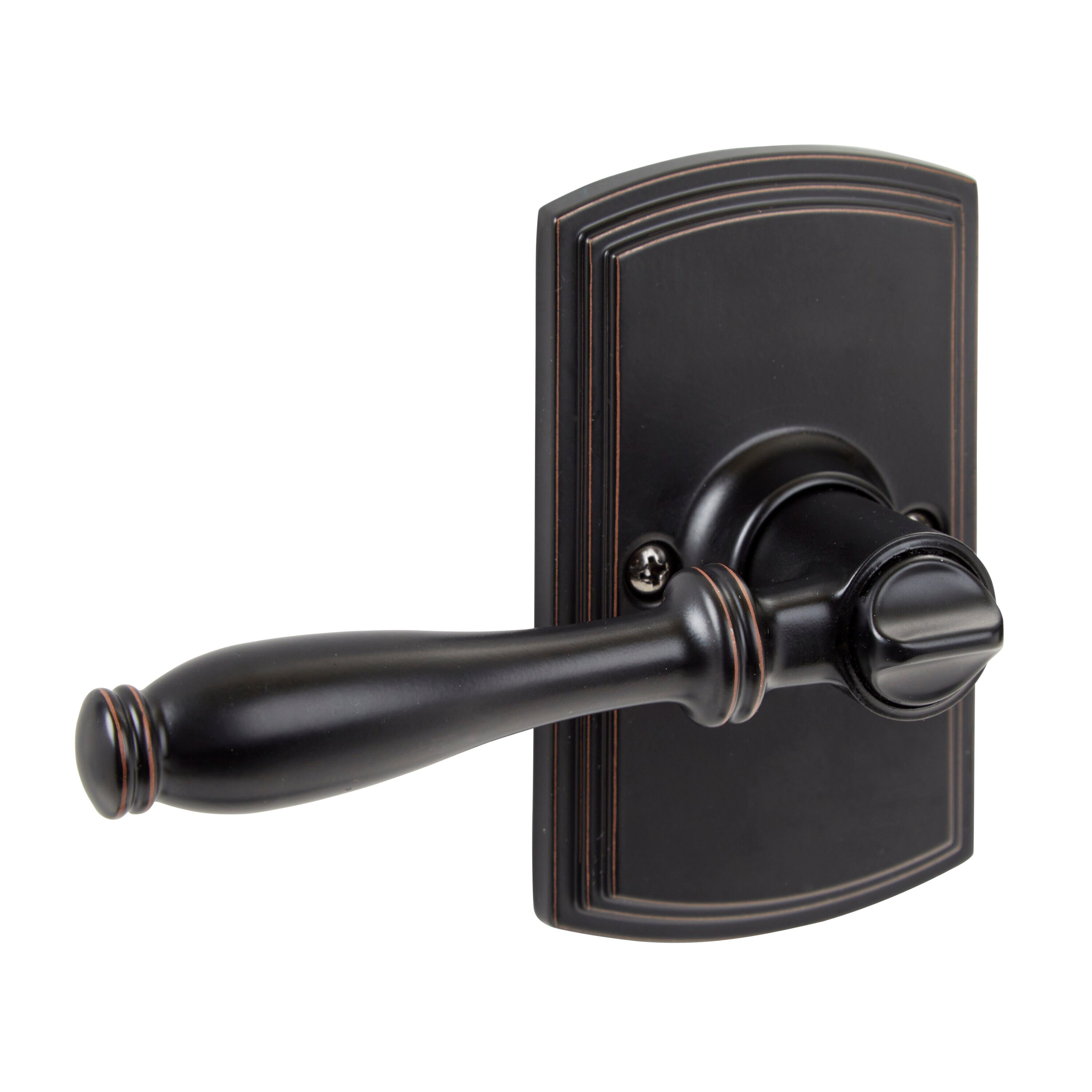 Delaney Hardware Sorado Edged Bronze Interiorexterior Bedbath Privacy Door Handle In The Door 4319