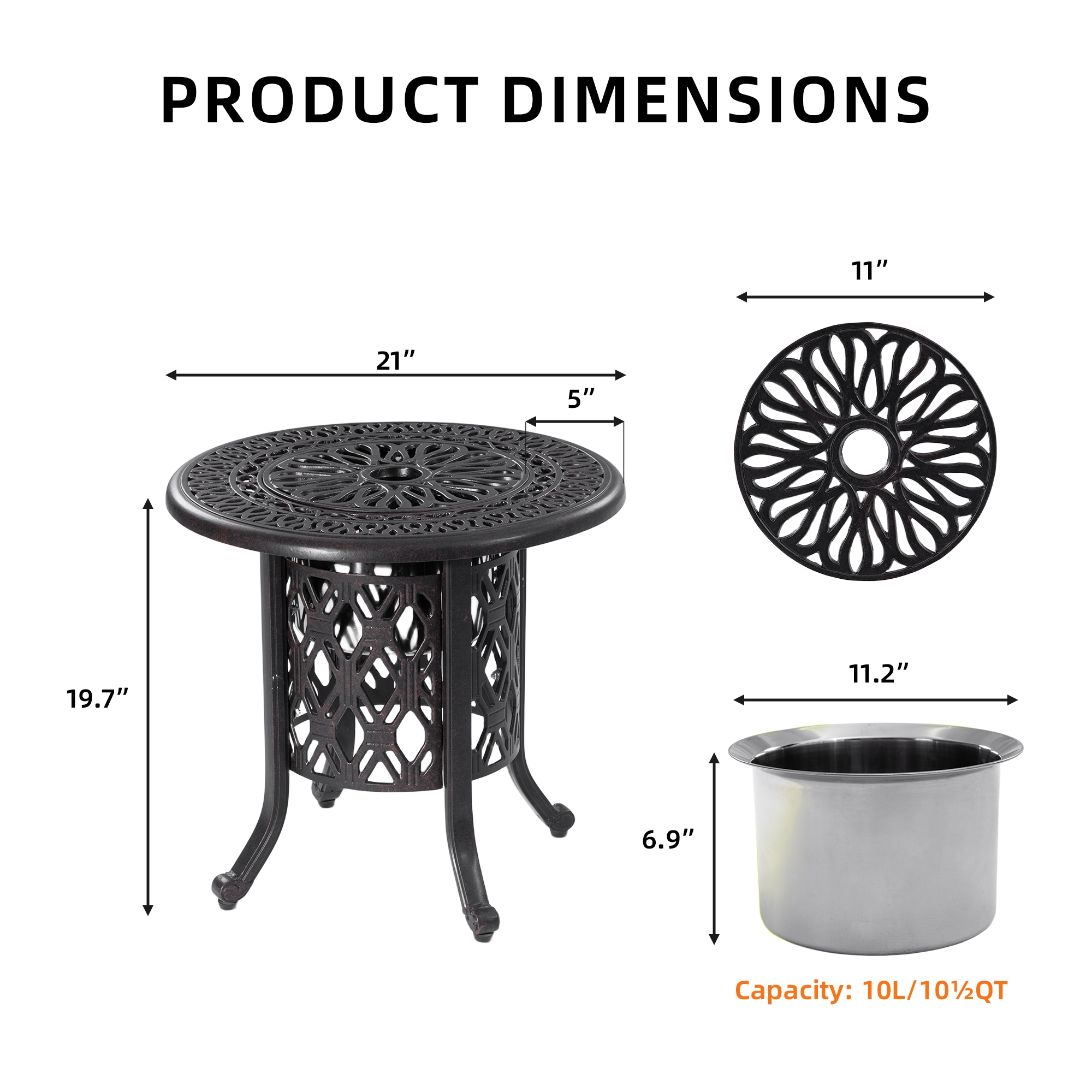 Forclover DASE-0425 Patio-Tables - View #3