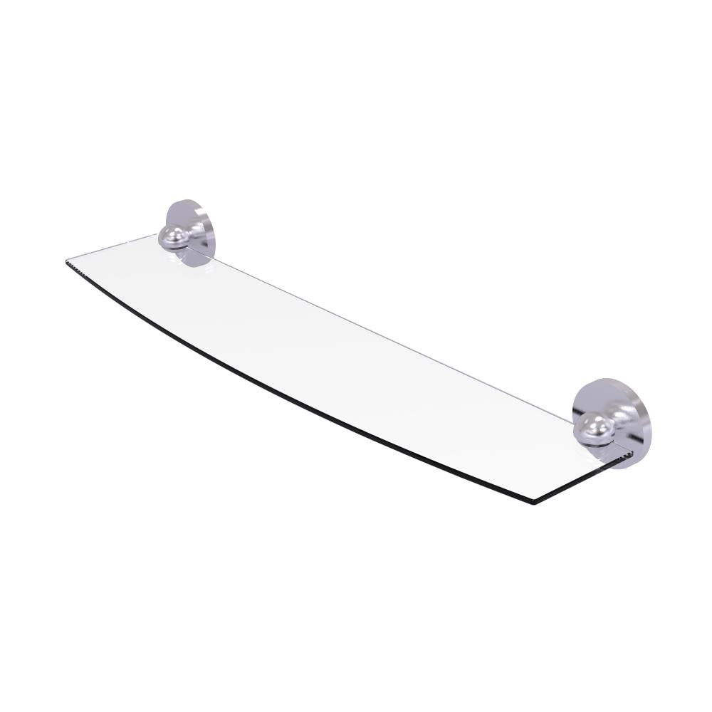 Allied Brass 1033/24-SCH Skyline Satin Chrome Wall mount Bathroom Shelf ( 24-in x 2.8-in x 5-in )