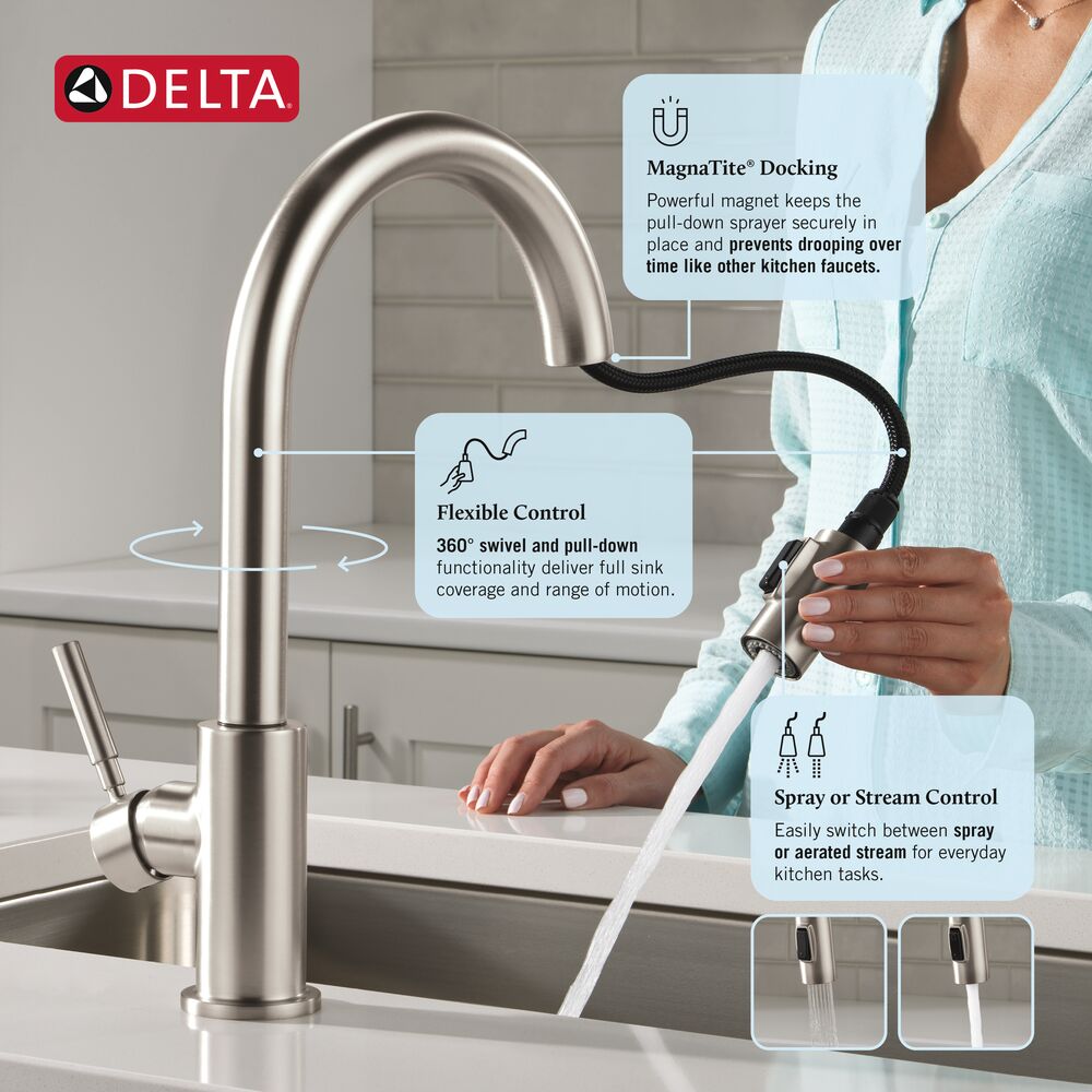Delta 19933-SS-DST Kitchen-Faucets - View #8