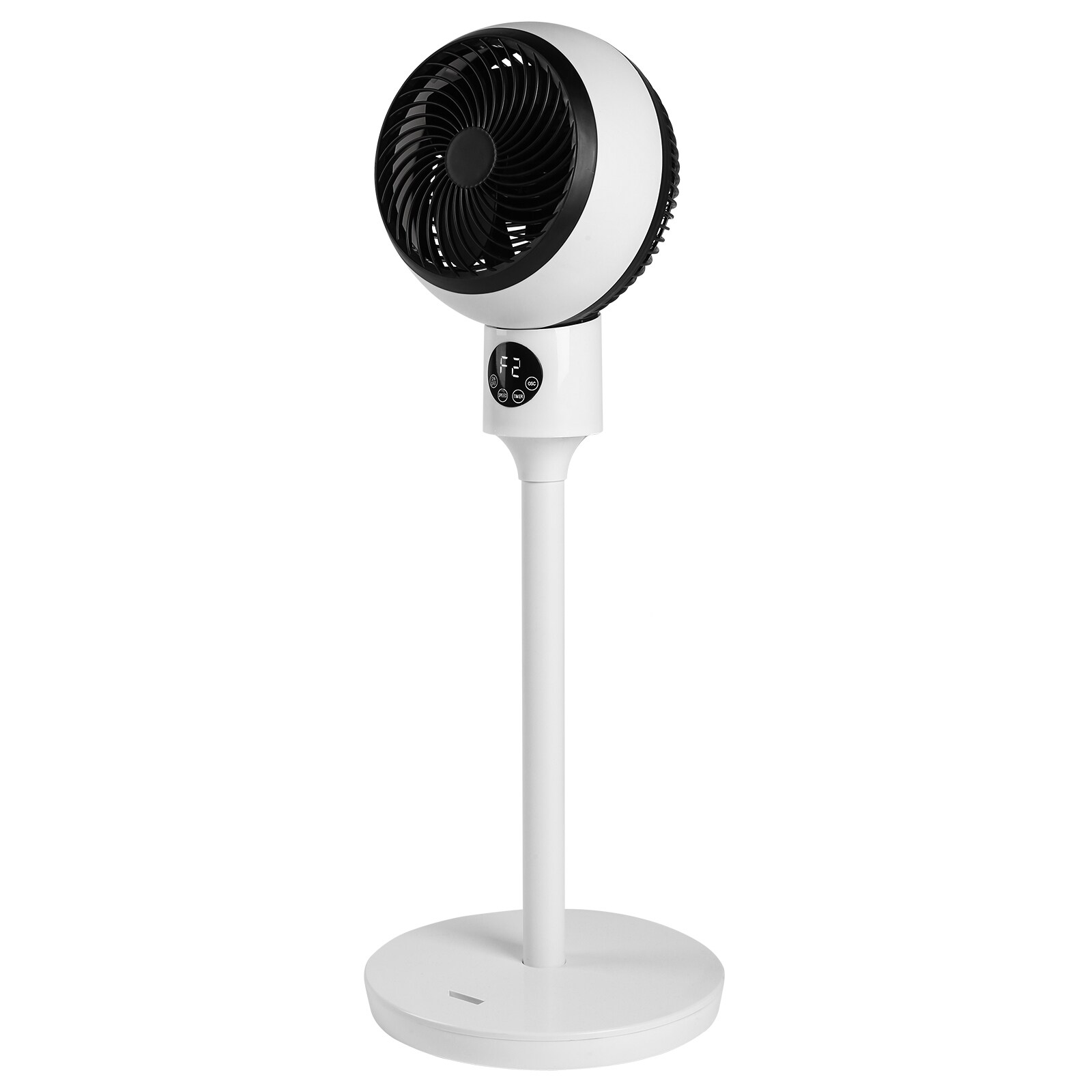 BLACK+DECKER 16-in 3-Speed Indoor White Oscillating Pedestal Fan with  Remote in the Portable Fans department at