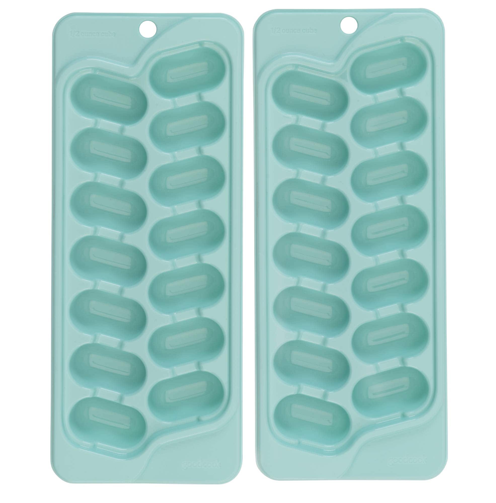 good cook GoodCook 2-Pack Ice Cube Trays 14 Half-Oz Cubes per Tray White