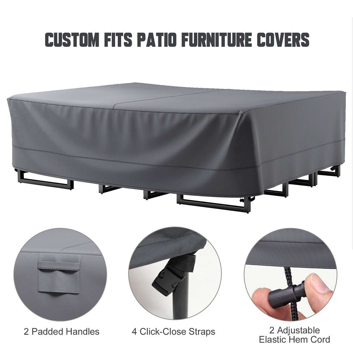 Rilyson FSCRGY1002 Patio-Furniture-Covers - View #8