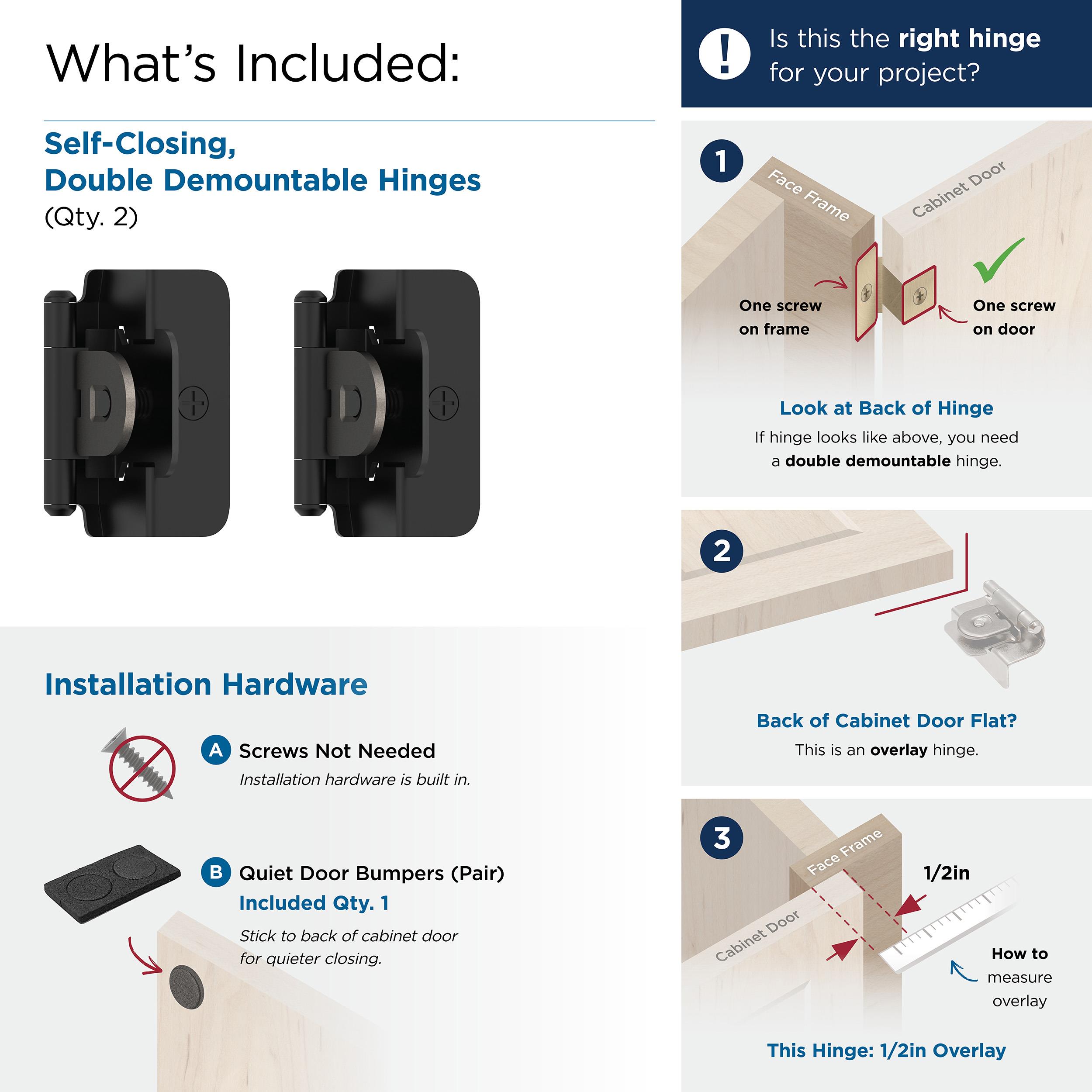 Amerock BPR8704FB Cabinet-Hinges - View #4