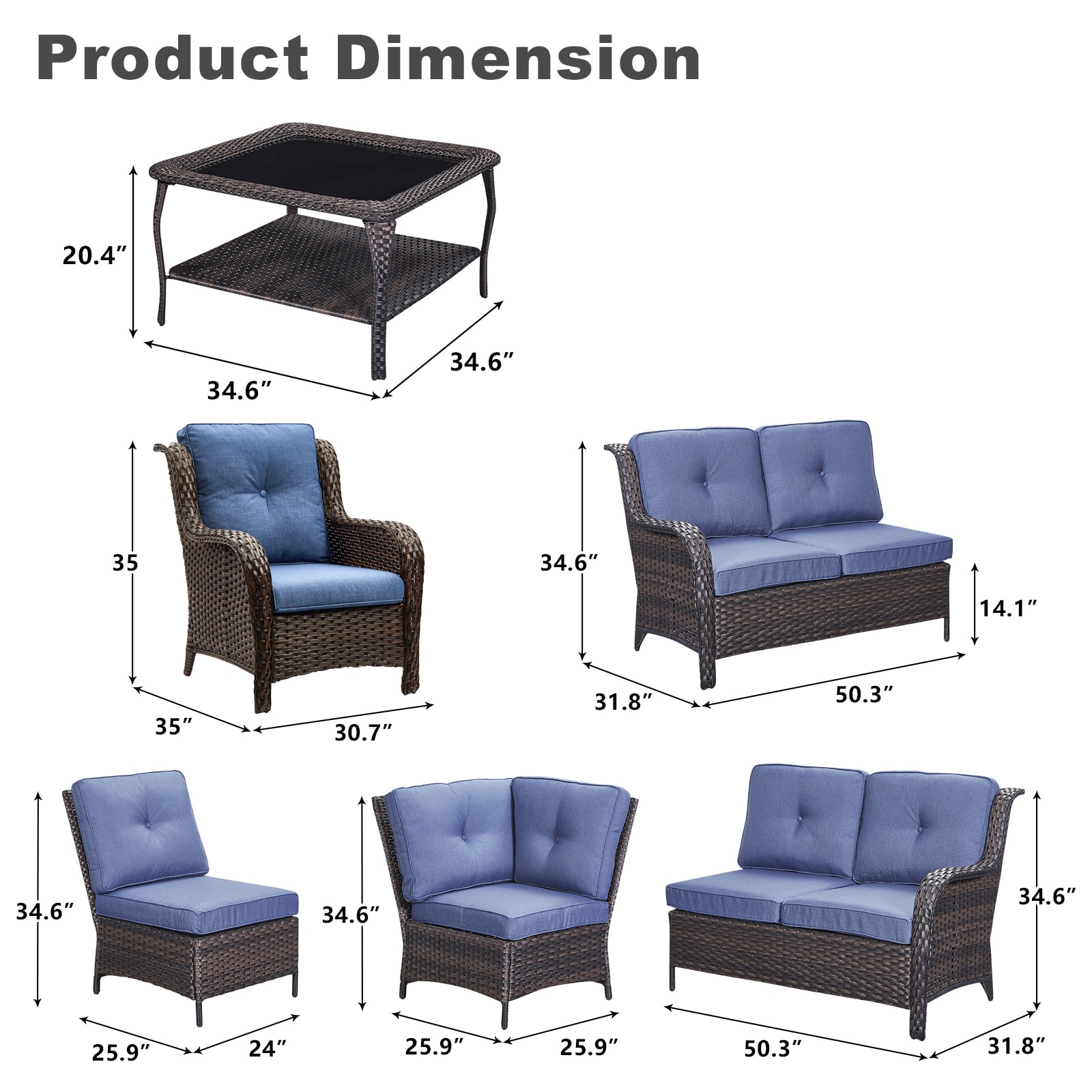 Rilyson FS5456586006-1 Patio-Conversation-Sets - View #6