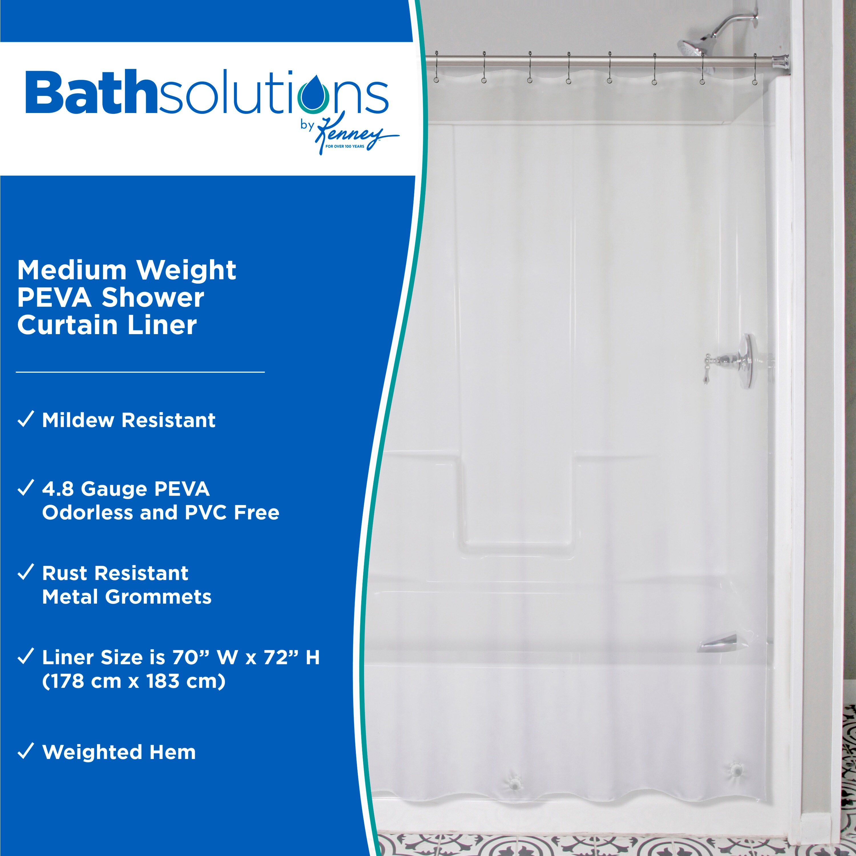 Kenney KN61462 Shower-Curtains-Liners - View #2