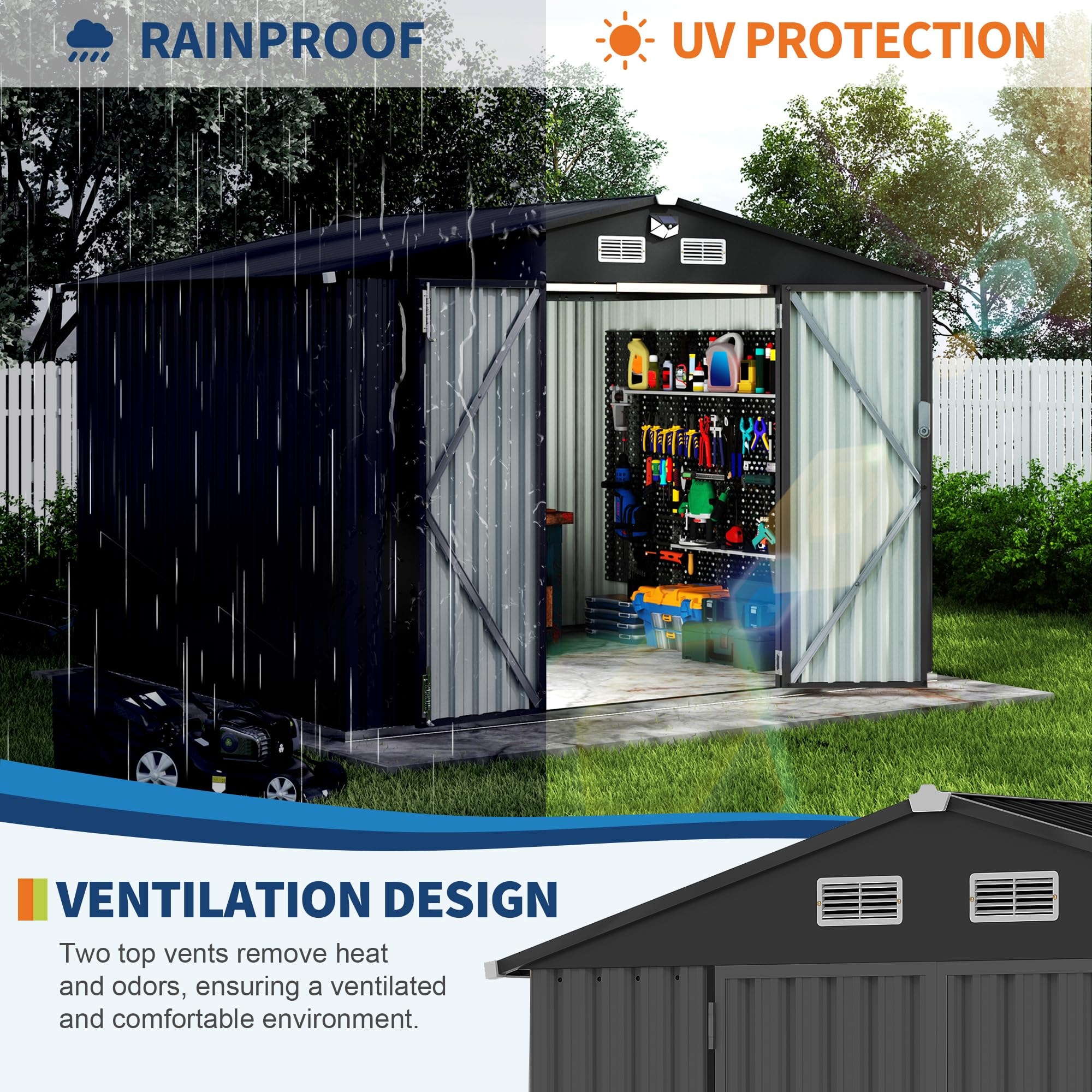 Encore Beets NOVA-6K7HW3R5H Metal-Storage-Buildings-Sheds - View #5