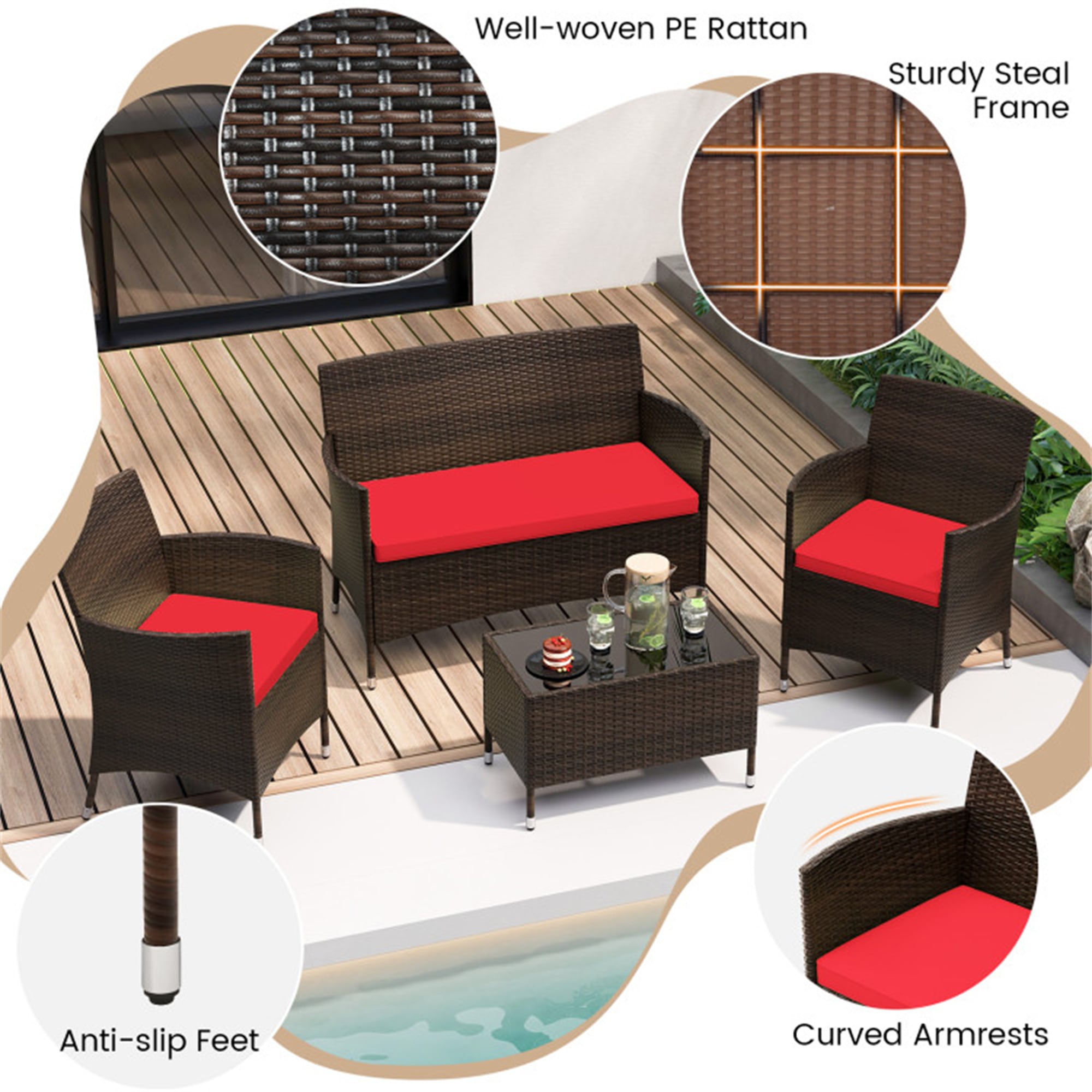 BABOOM BOM-67772RE-CO Patio-Conversation-Sets - View #4
