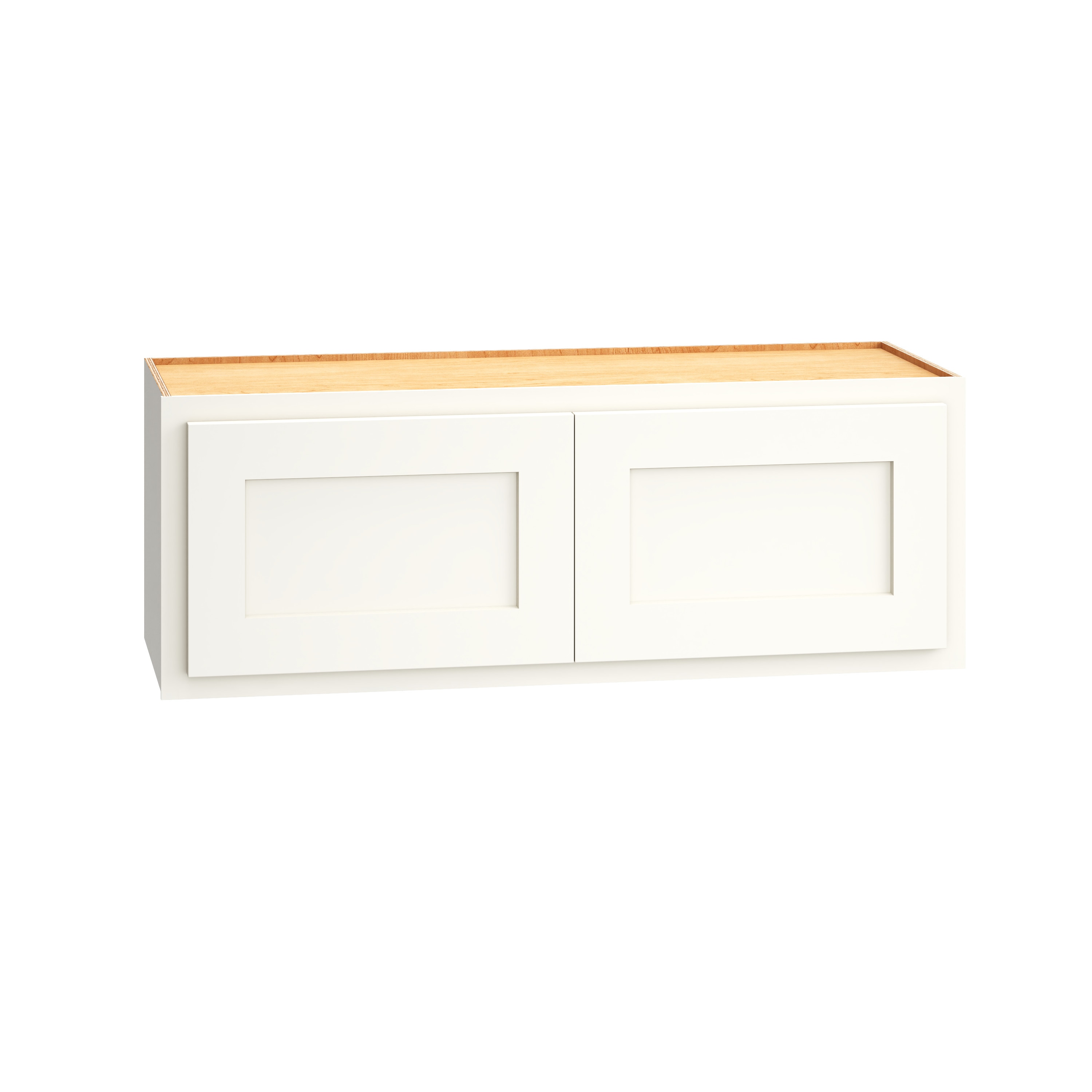 Diamond Express 321 W3312 Jamestown 33-in W x 12-in H x 12-in D White Partial Overlay Wall Fully assembled Plywood Cabinet (Recessed Panel Shaker)