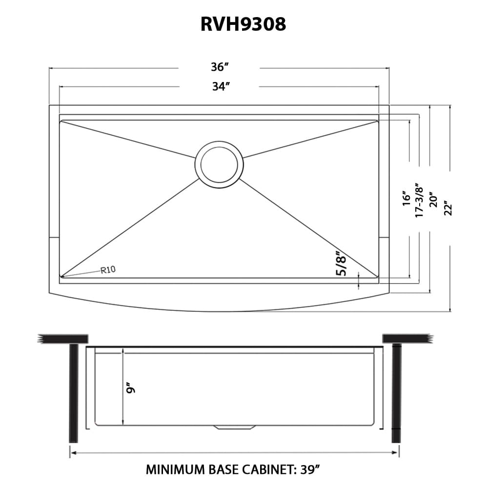 Ruvati RVH9308GG Kitchen-Sinks - View #11