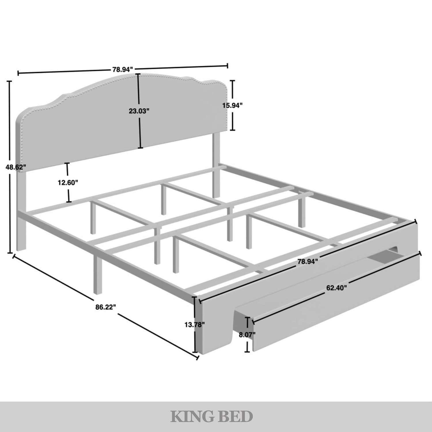 CasePiece C8363KUBS-WGY-LN beds - View #10