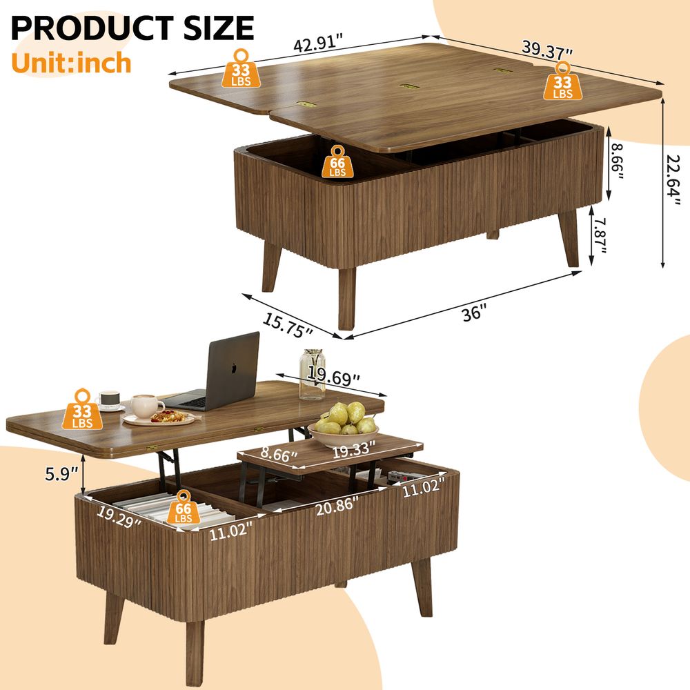 Blisstyle CFTB418 Coffee-Tables - View #3