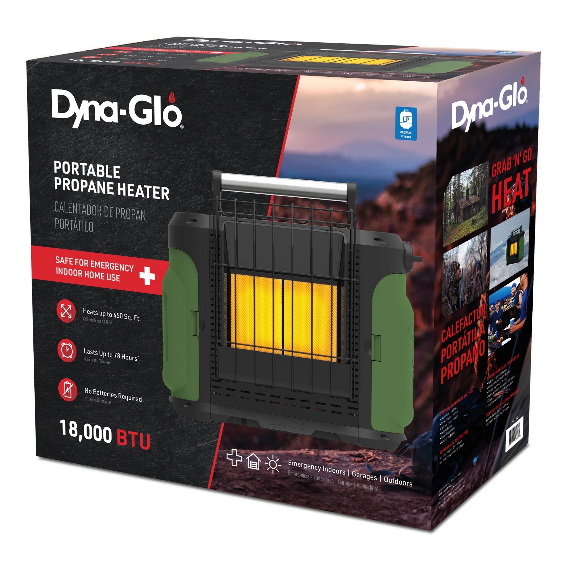 Dyna-Glo 18000-BTU Indoor/Outdoor Portable Radiant Propane Heater in the Propane  Heaters department at