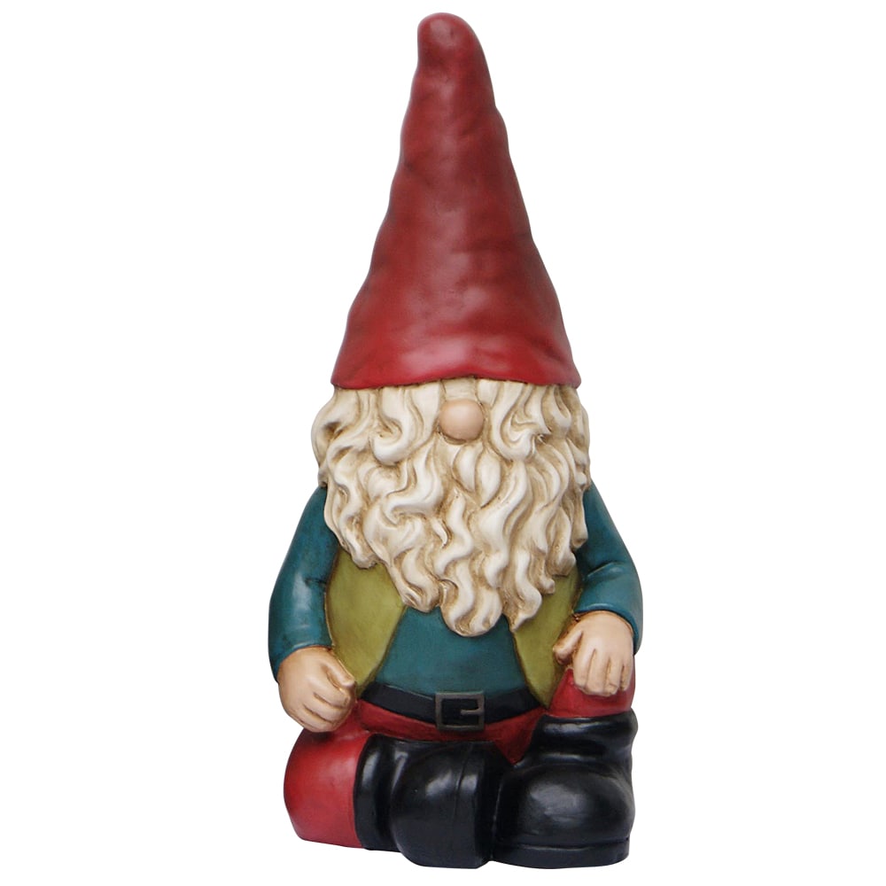 Garden Treasures A06-050 19.625-in H x 9-in W Multiple Colors/Finishes Gnome Garden Statue