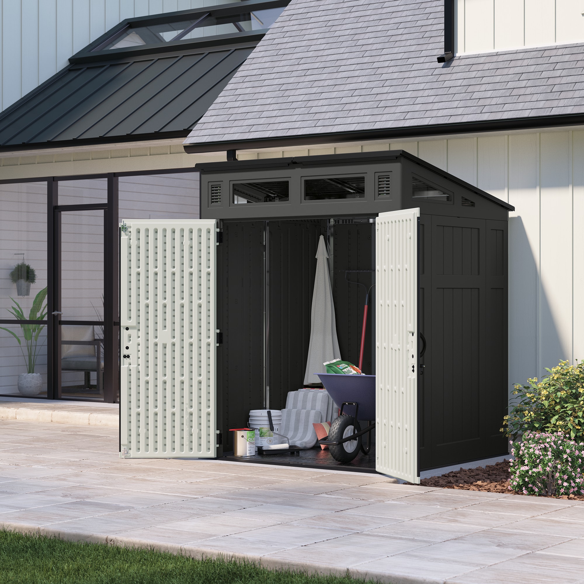 Suncast BMS6582D Vinyl-Resin-Storage-Buildings - View #2